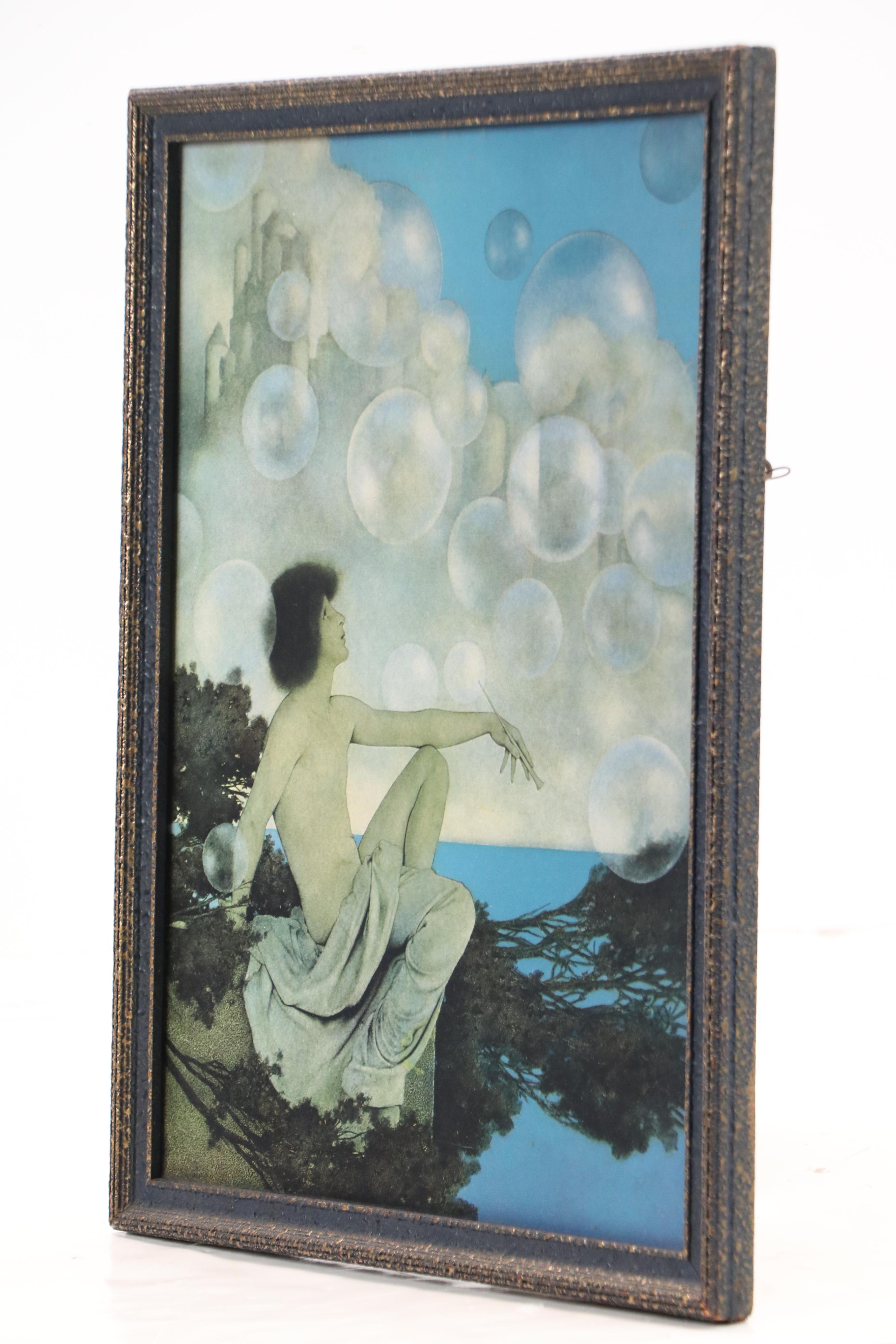 After Maxfield Parrish Offset Lithograph "Wild Geese" and More, Mid-20th Century