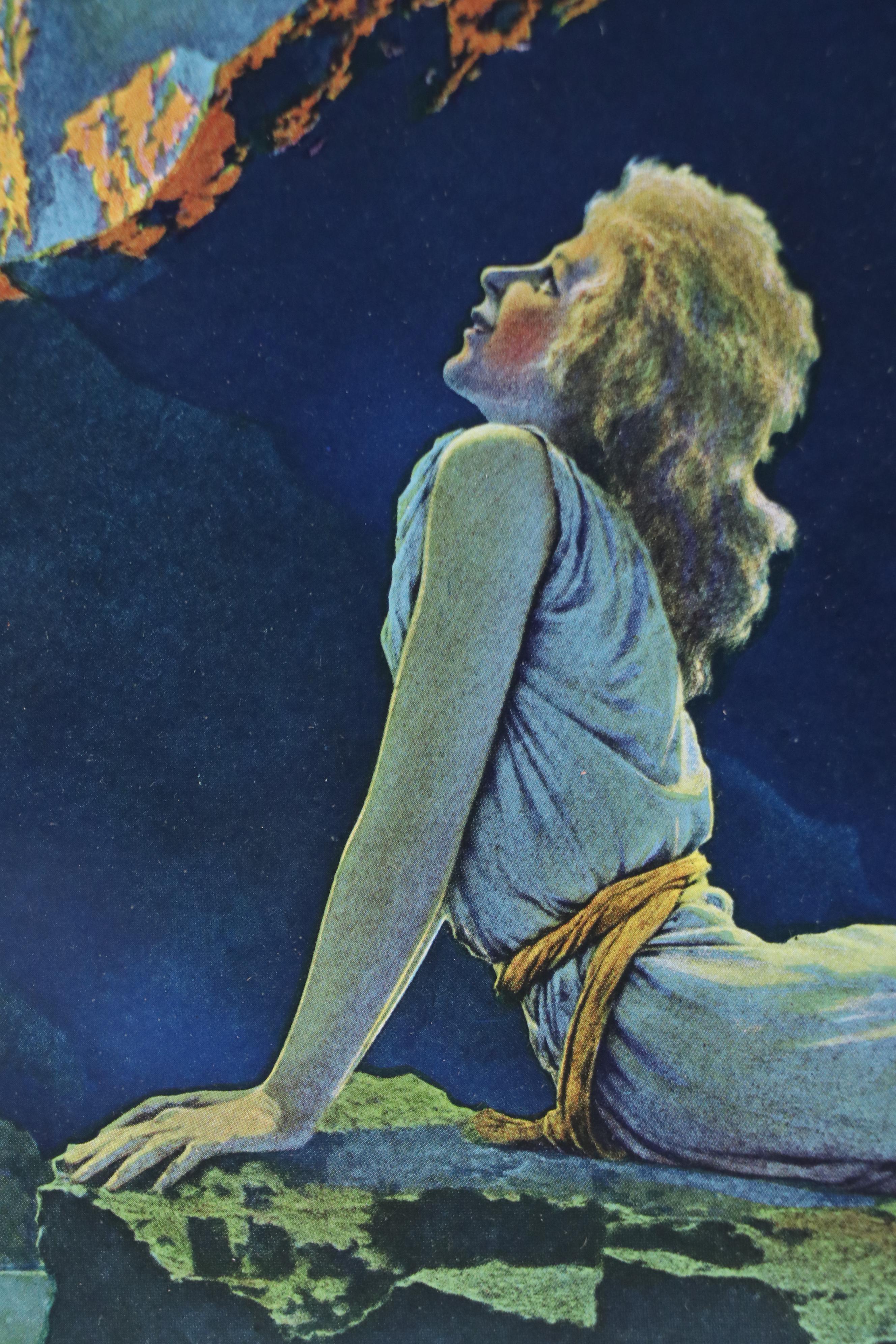 After Maxfield Parrish Offset Lithograph "Wild Geese" and More, Mid-20th Century