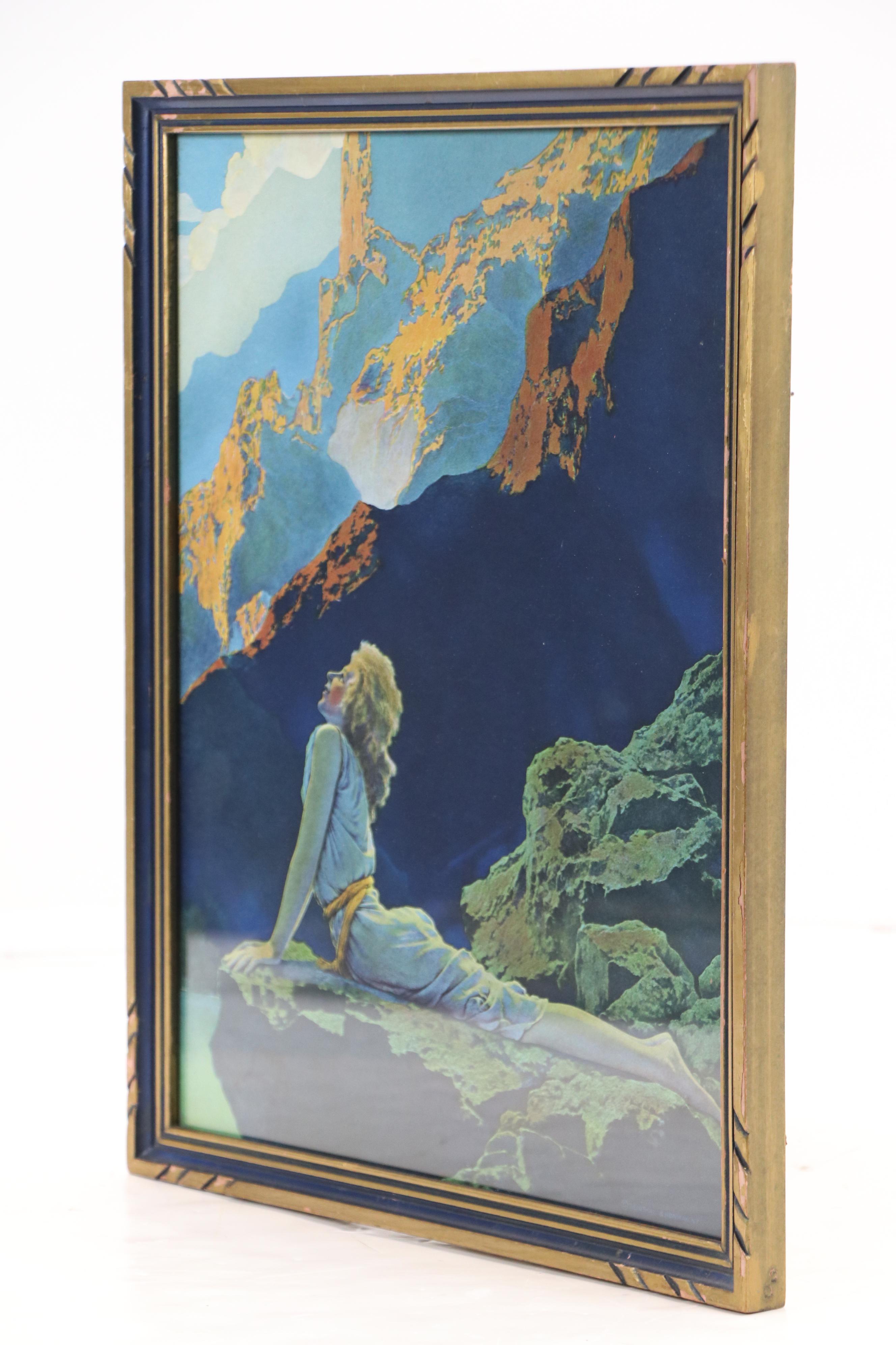 After Maxfield Parrish Offset Lithograph "Wild Geese" and More, Mid-20th Century