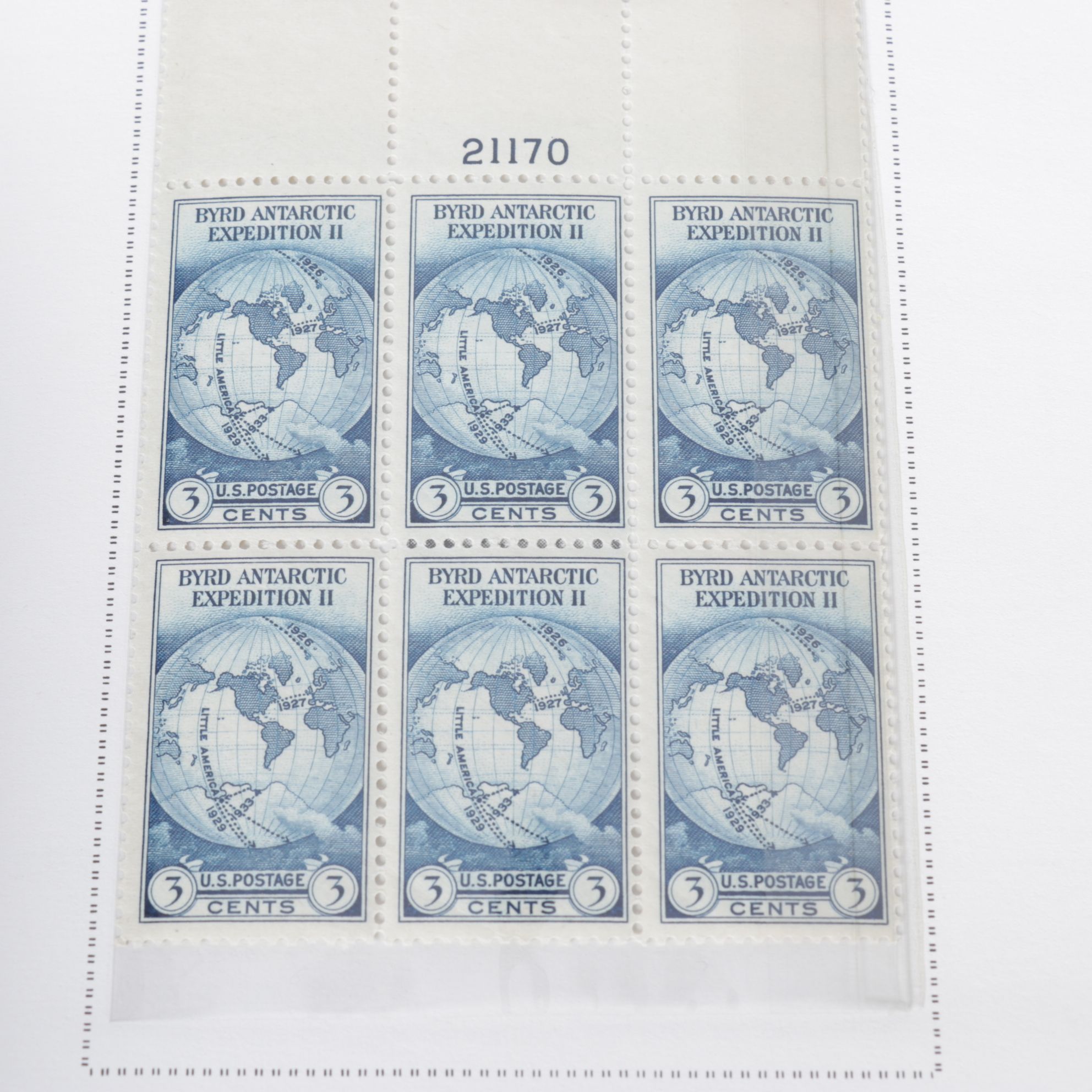 U.S. Unused Block Stamp Collection, Mid-20th Century