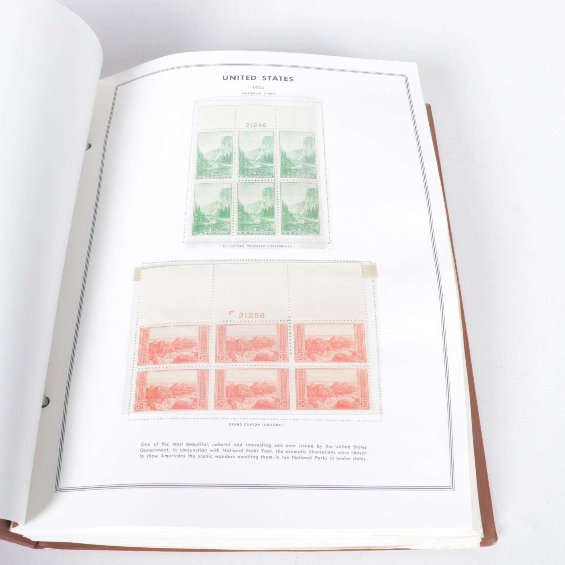 U.S. Unused Block Stamp Collection, Mid-20th Century