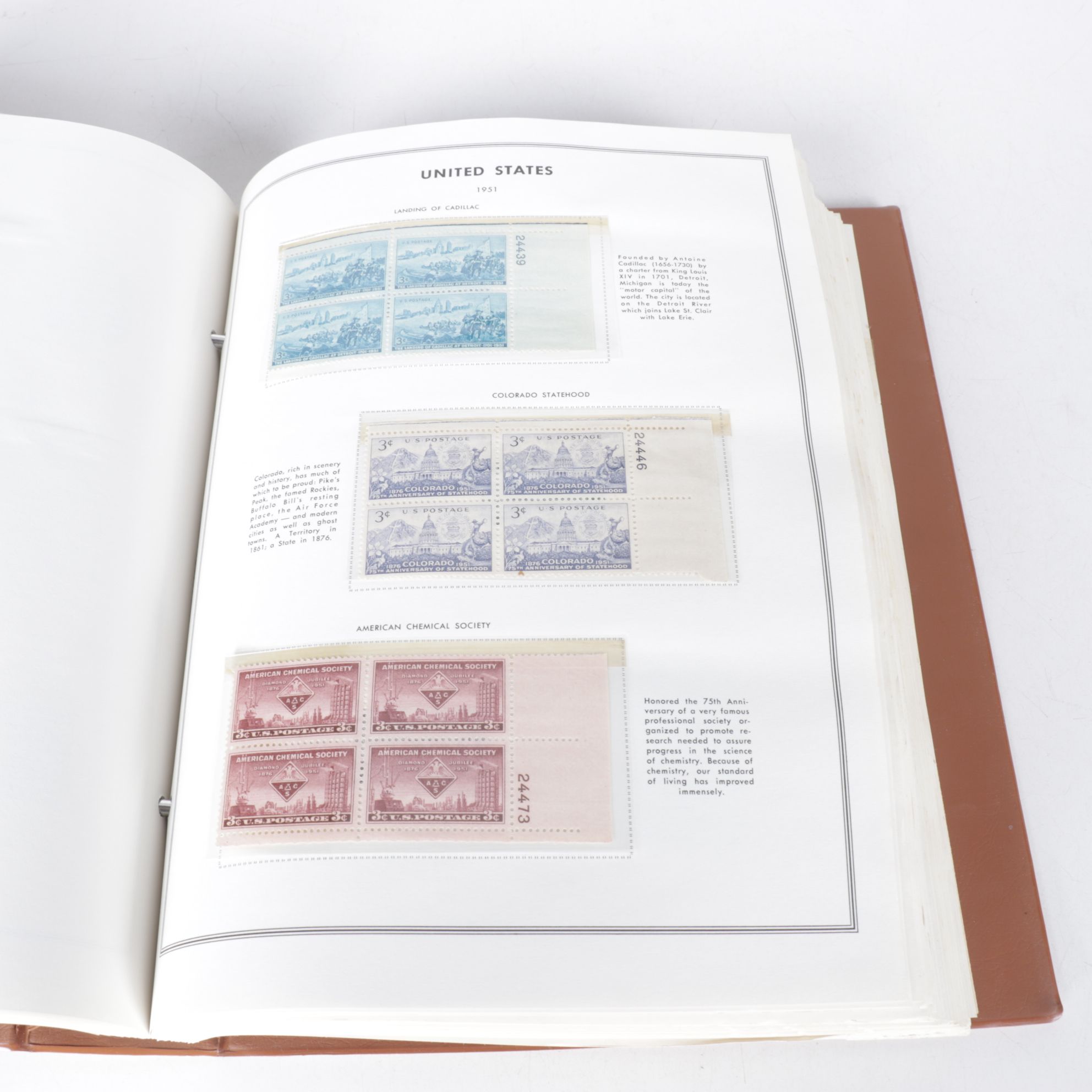 U.S. Unused Block Stamp Collection, Mid-20th Century