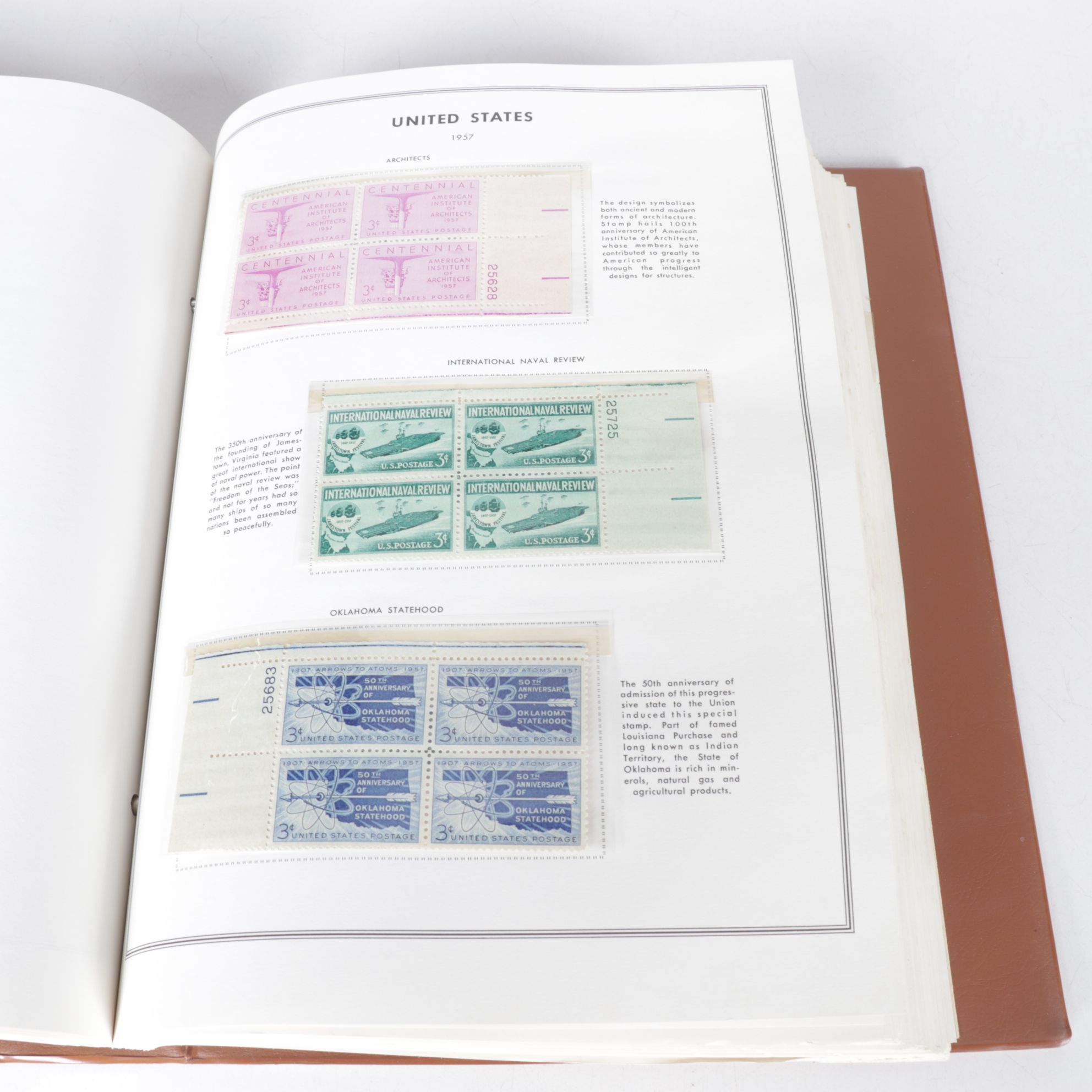 U.S. Unused Block Stamp Collection, Mid-20th Century