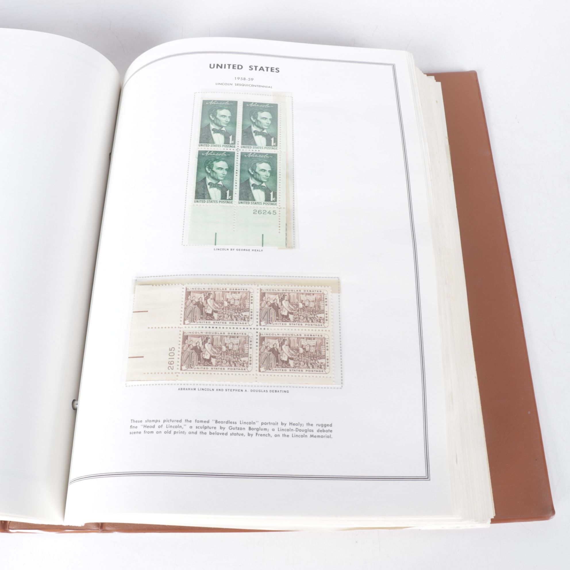 U.S. Unused Block Stamp Collection, Mid-20th Century