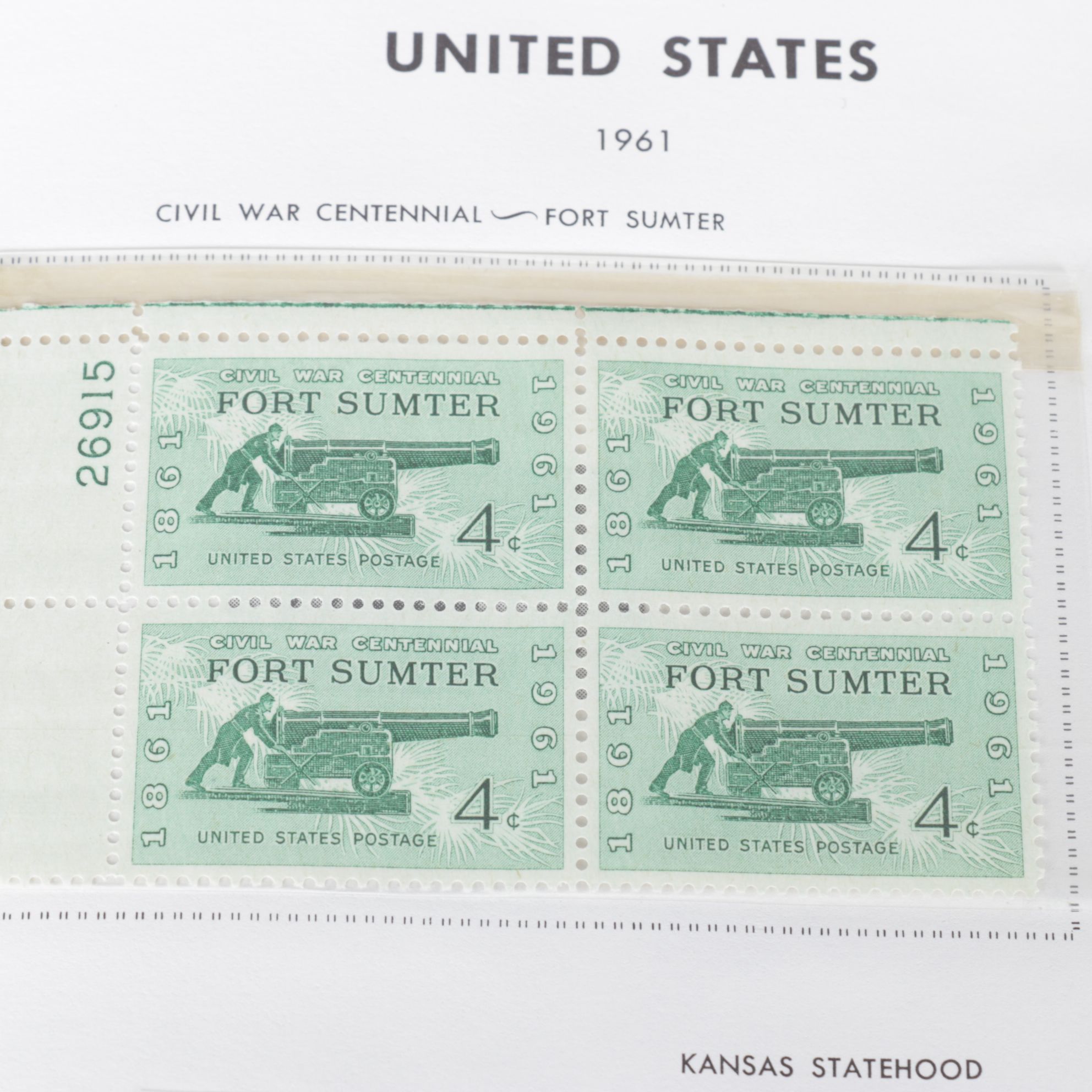 U.S. Unused Block Stamp Collection, Mid-20th Century