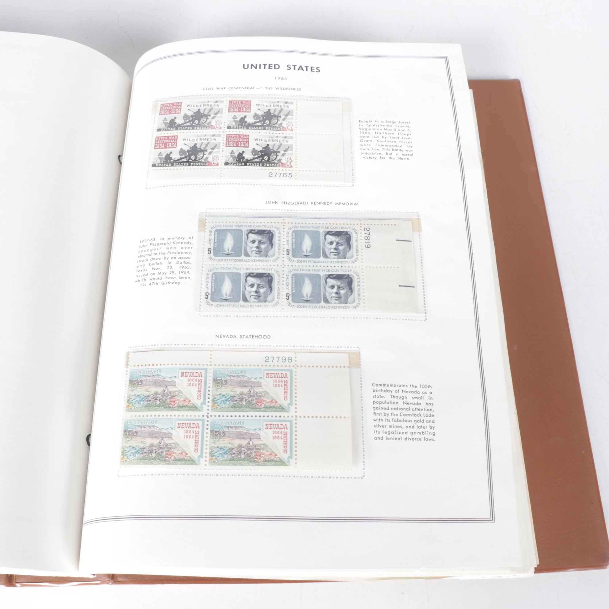 U.S. Unused Block Stamp Collection, Mid-20th Century