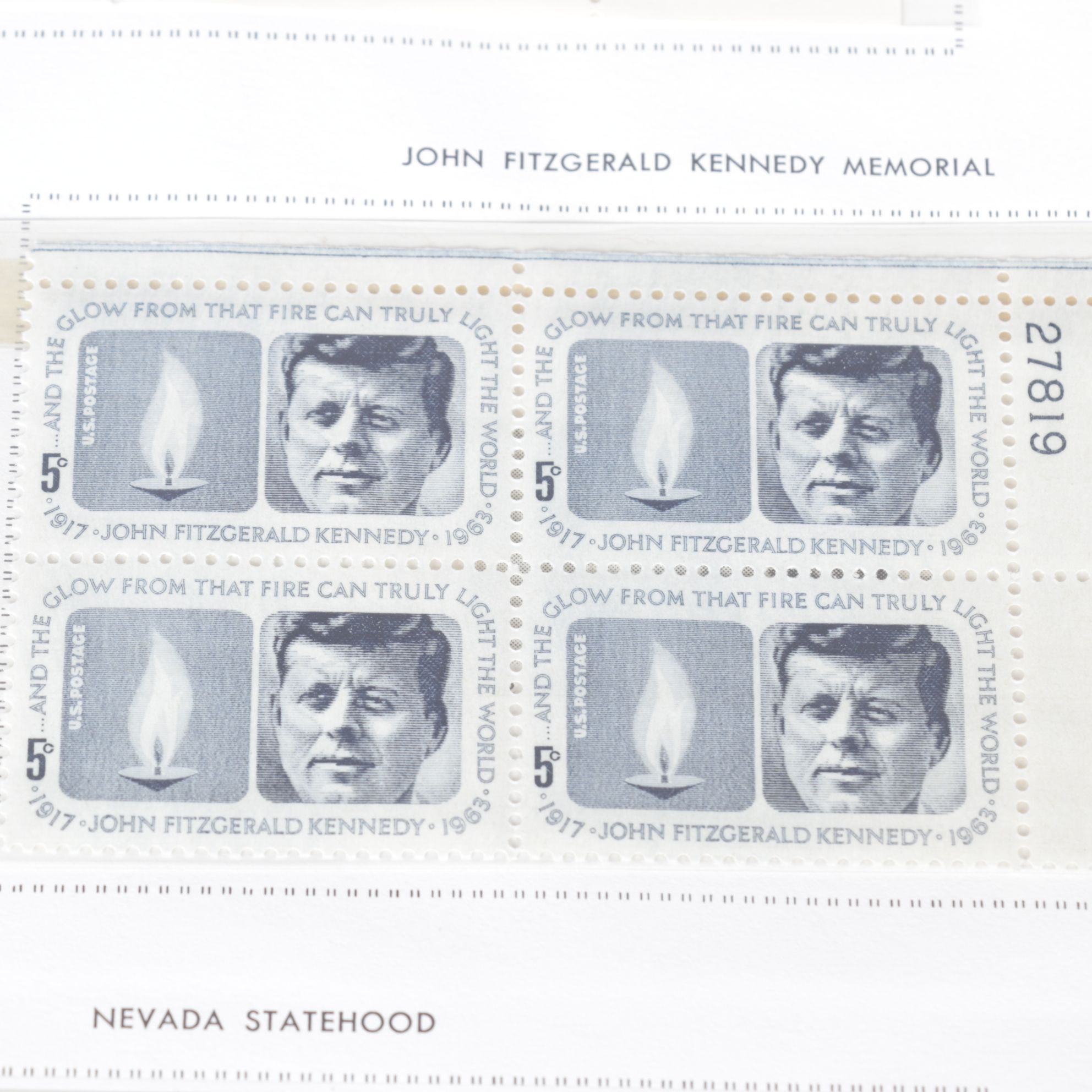 U.S. Unused Block Stamp Collection, Mid-20th Century