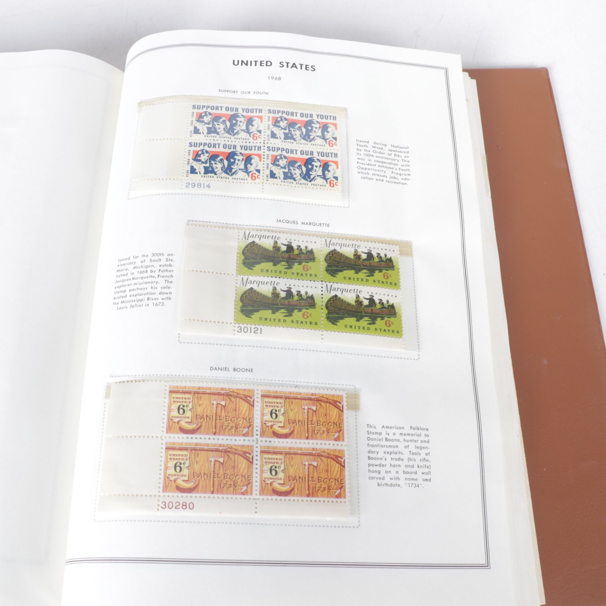 U.S. Unused Block Stamp Collection, Mid-20th Century