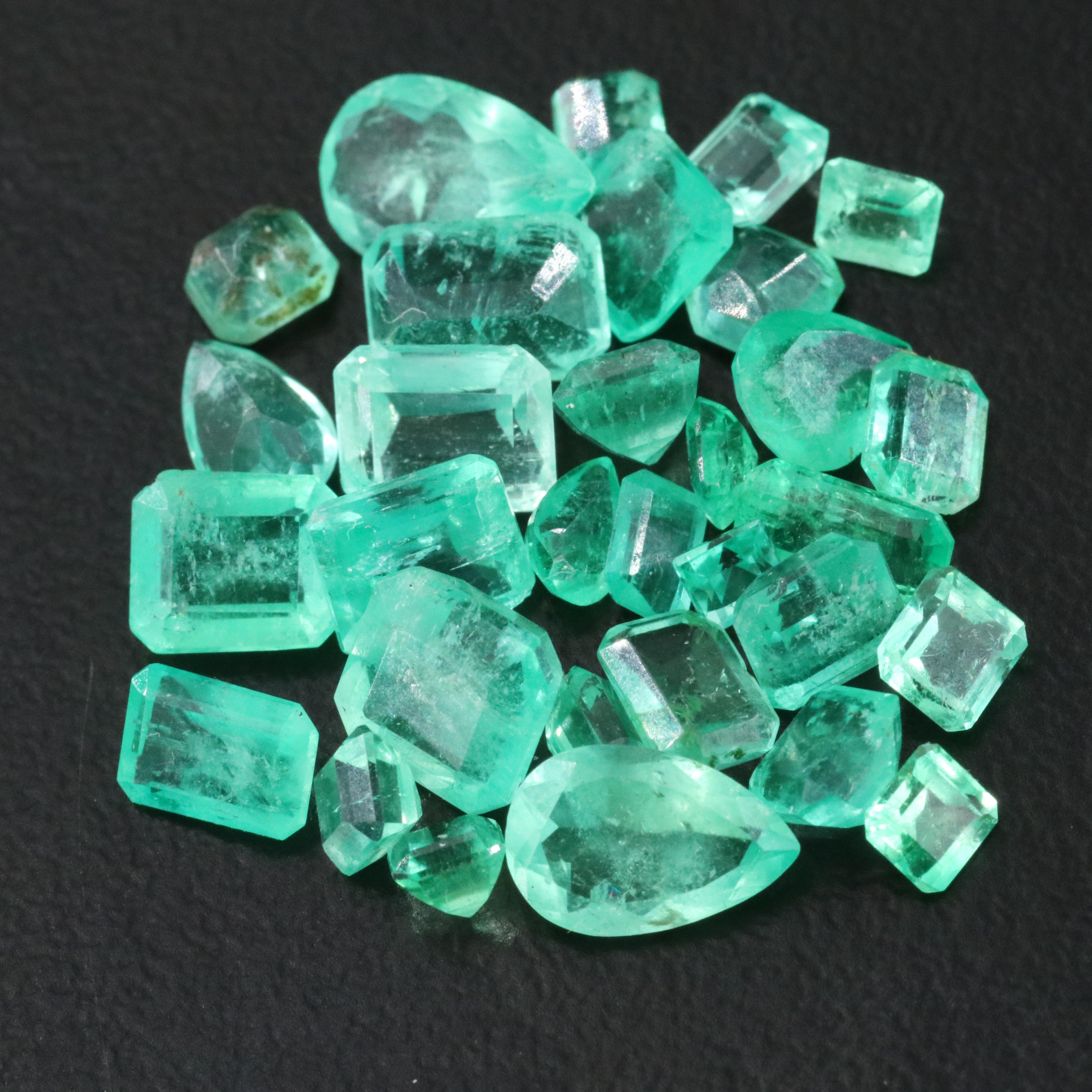 Loose 8.97 CTW Emerald Lot