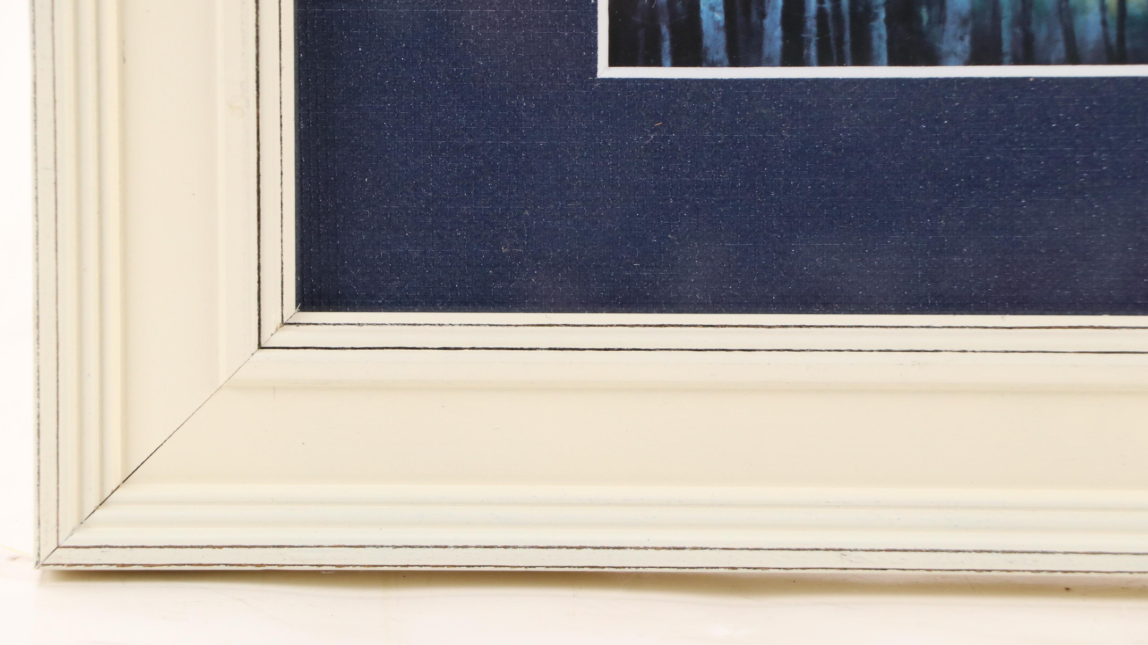 Framed Offset Lithographs of Forest Art, Late 20th Century