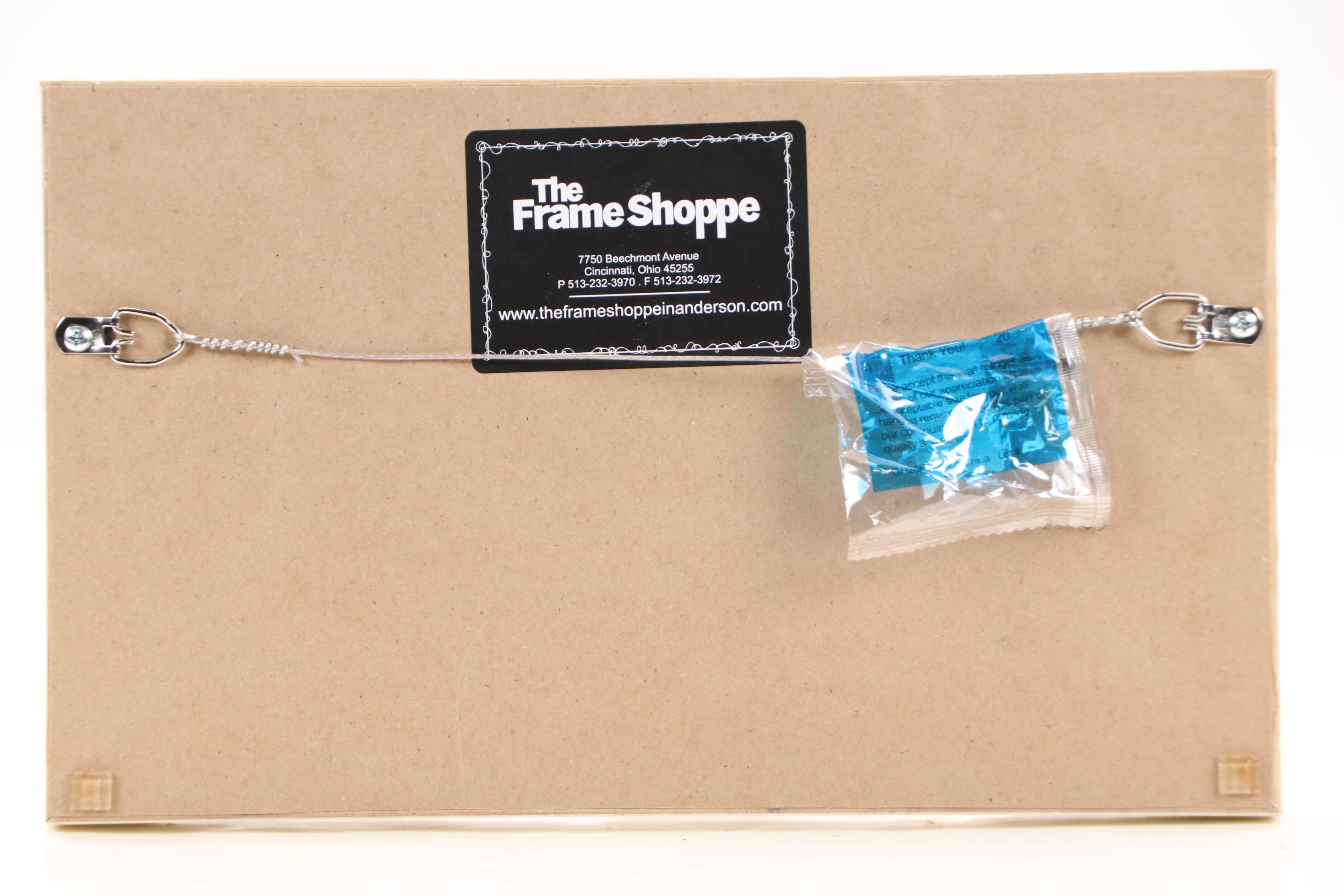 Framed Offset Lithographs of Forest Art, Late 20th Century