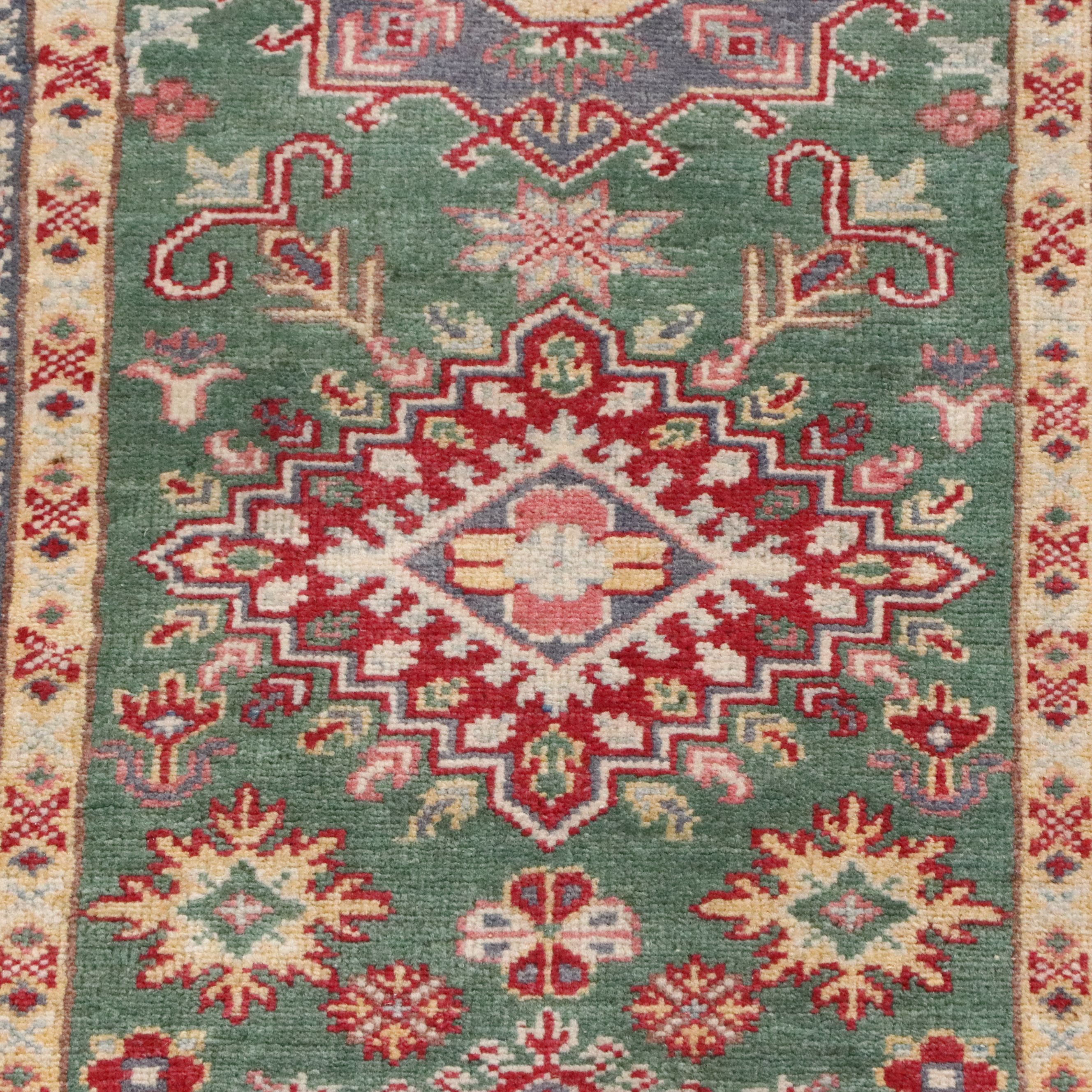 2'10 x 9'10 Hand-Knotted Afghan Kazak Carpet Runner
