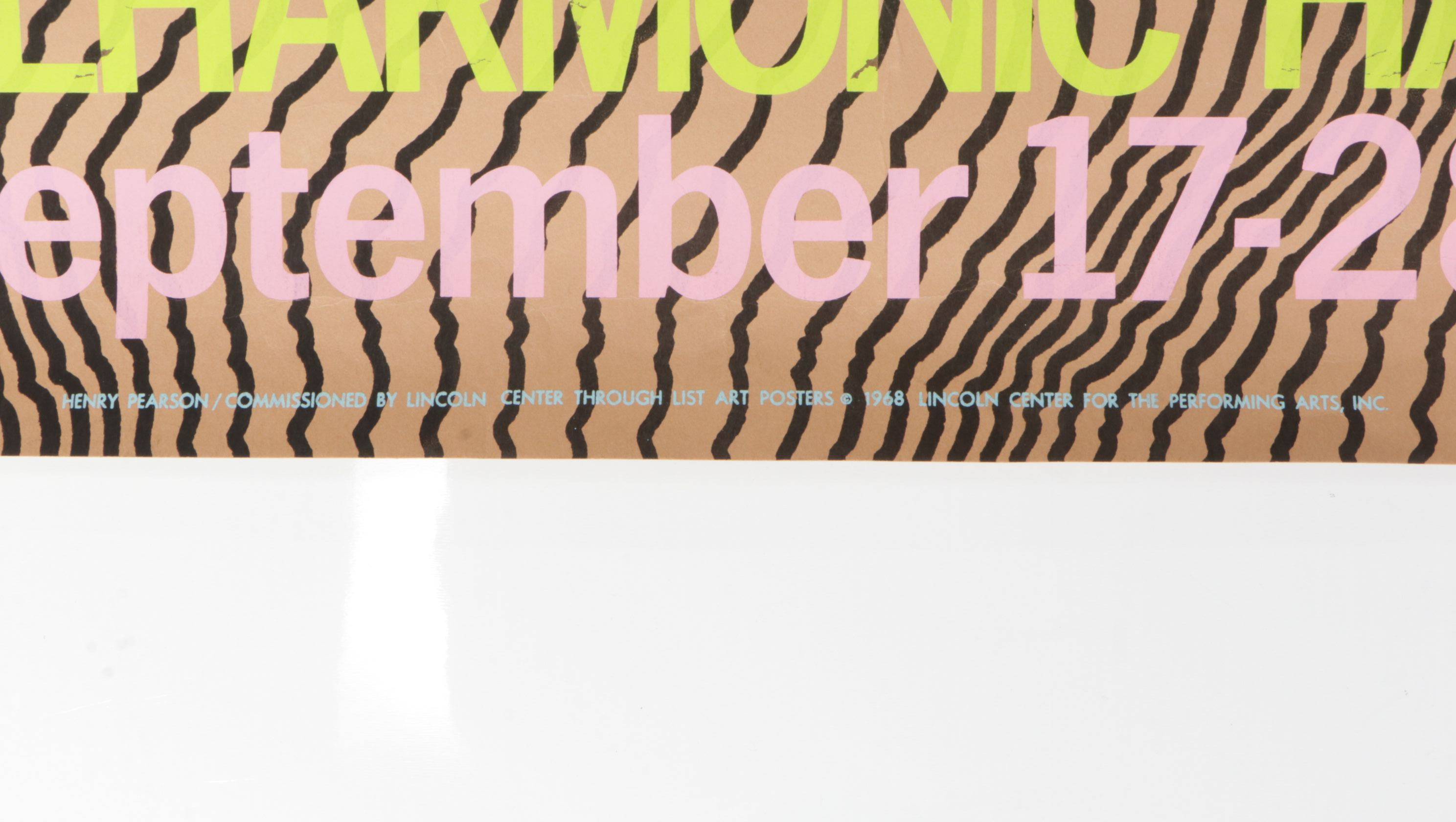 Henry Pearson Serigraph Advertising Poster for 6th New York Film Festival, 1968