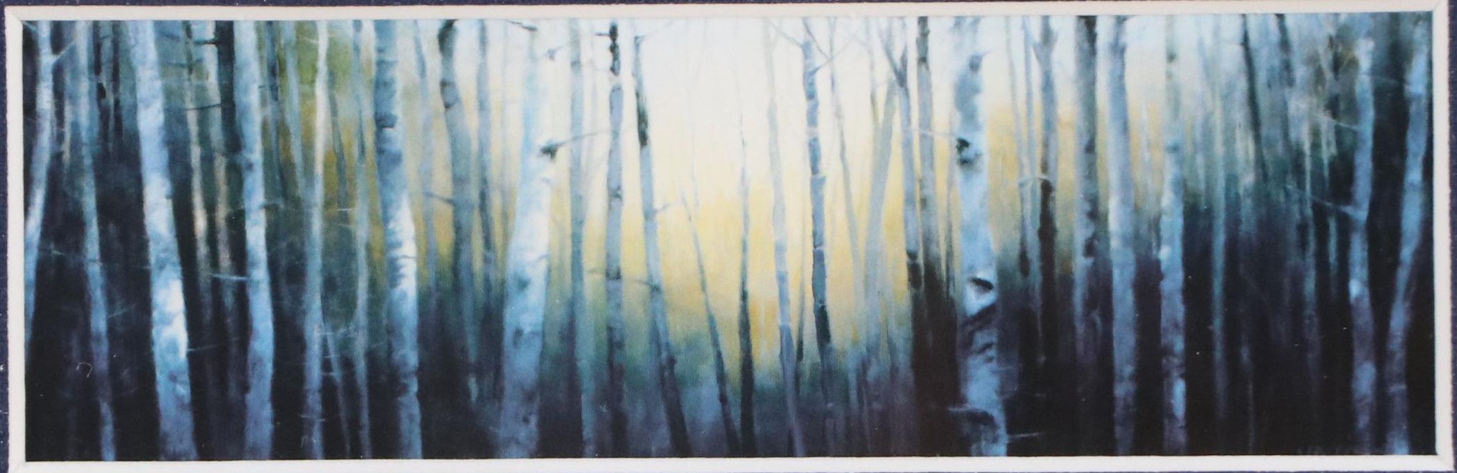 Framed Offset Lithographs of Forest Art, Late 20th Century