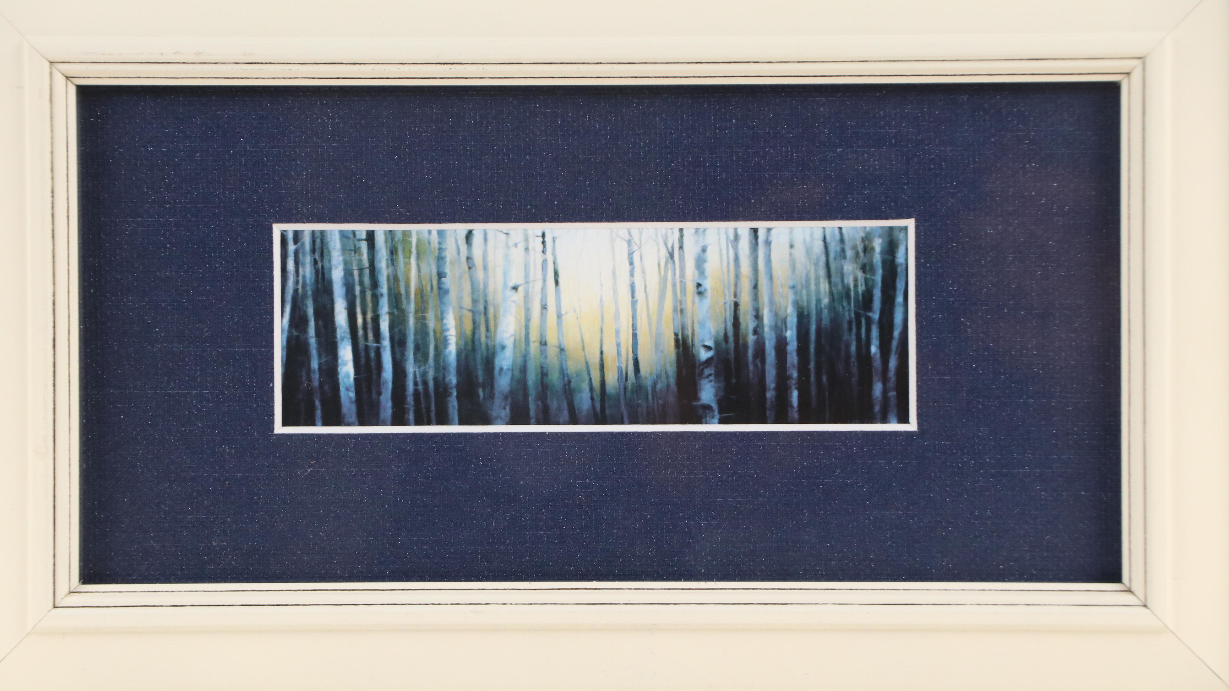 Framed Offset Lithographs of Forest Art, Late 20th Century
