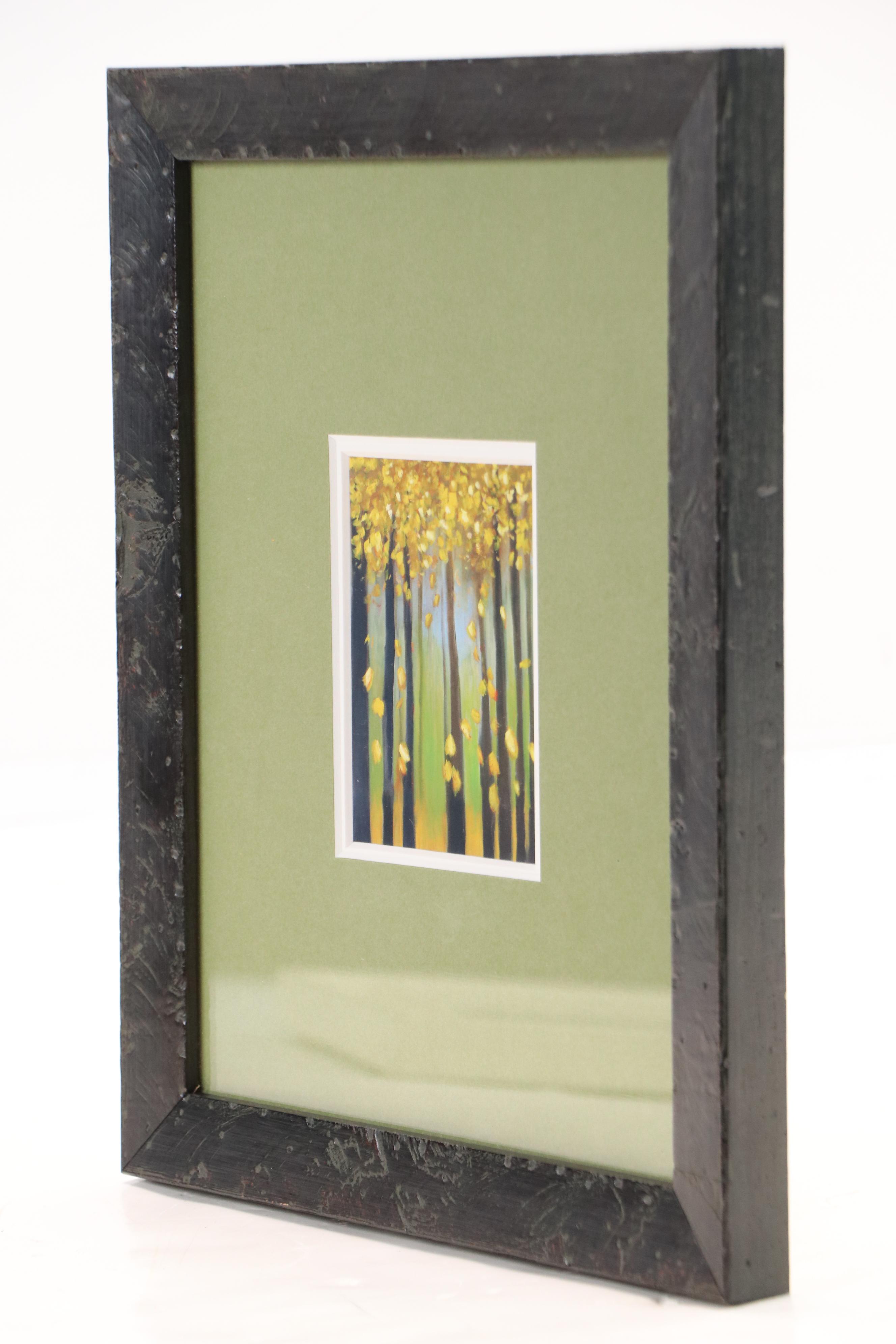 Framed Offset Lithographs of Forest Art, Late 20th Century