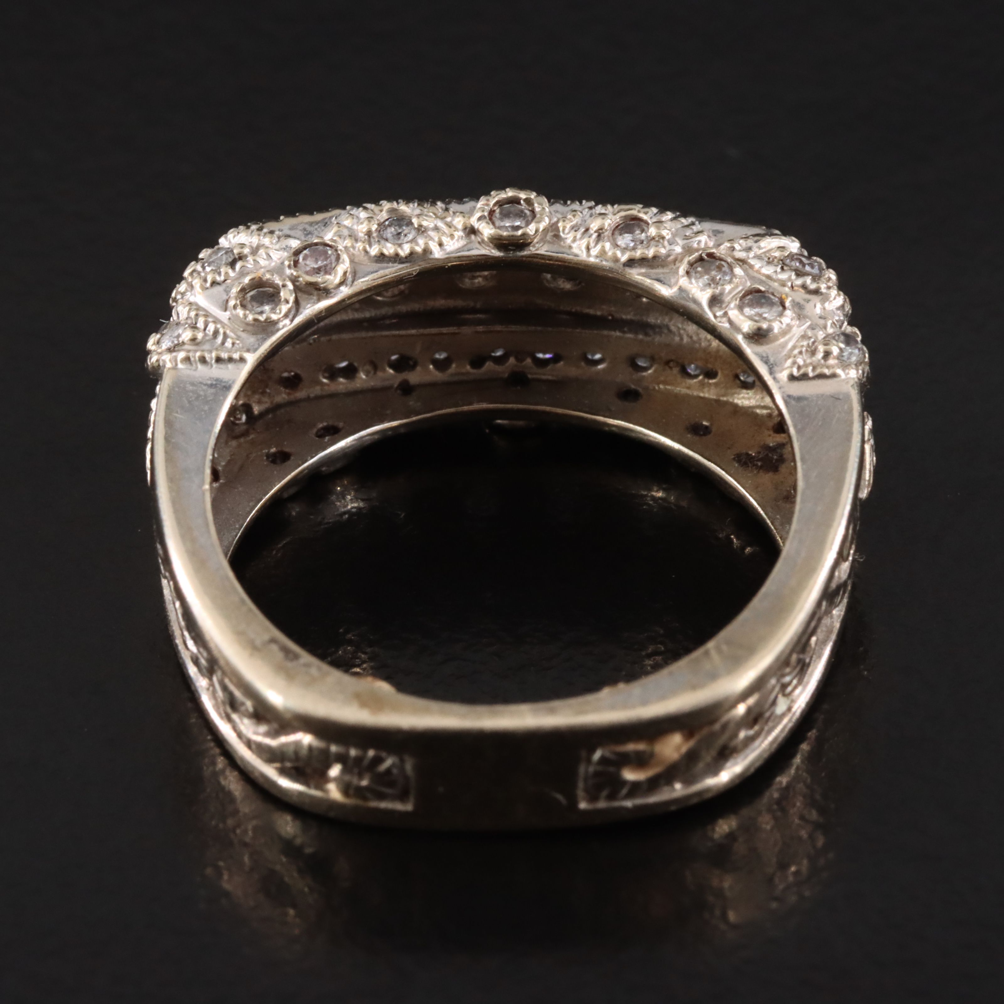 14K 0.73 CTW Diamond East-West Ring