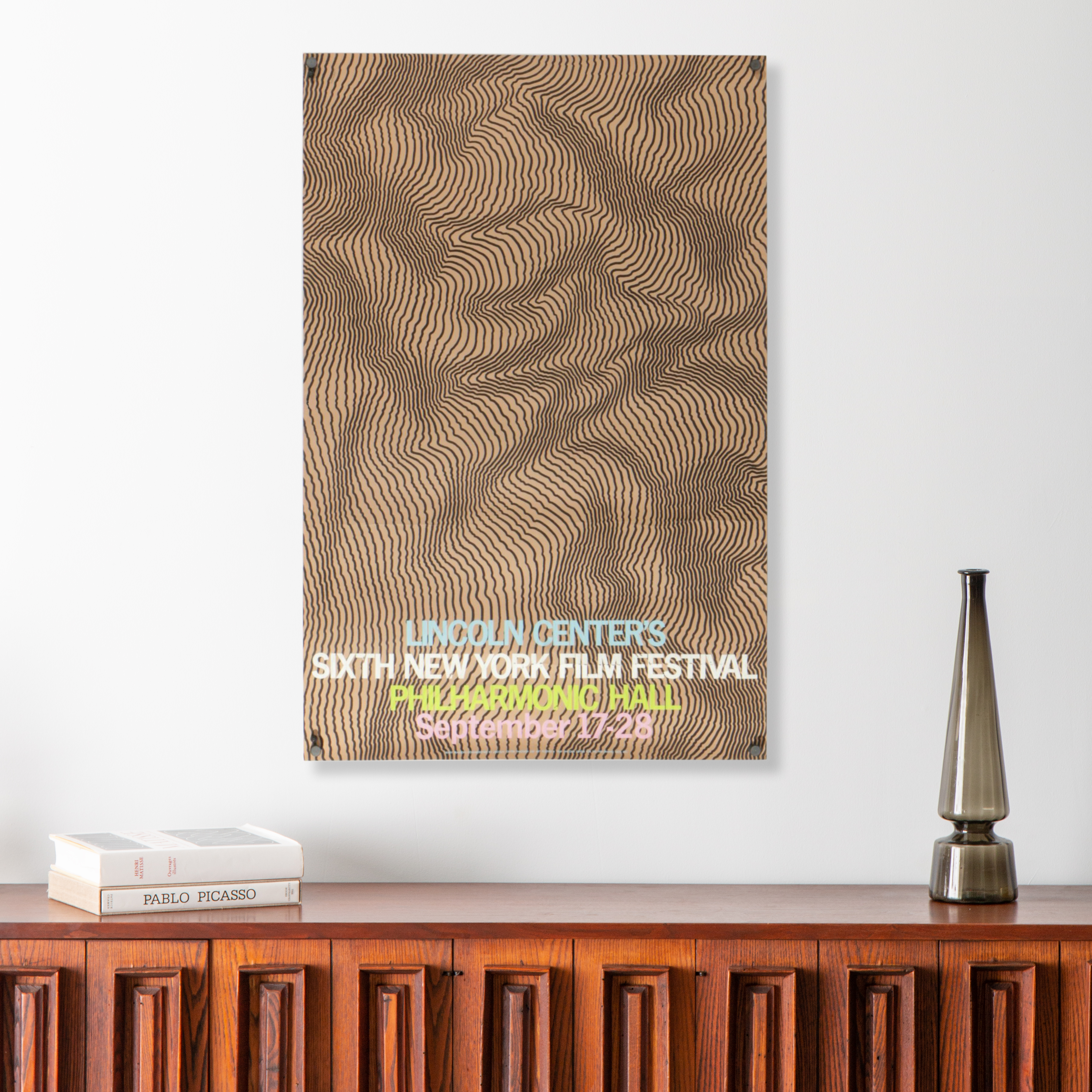 Henry Pearson Serigraph Advertising Poster for 6th New York Film Festival, 1968