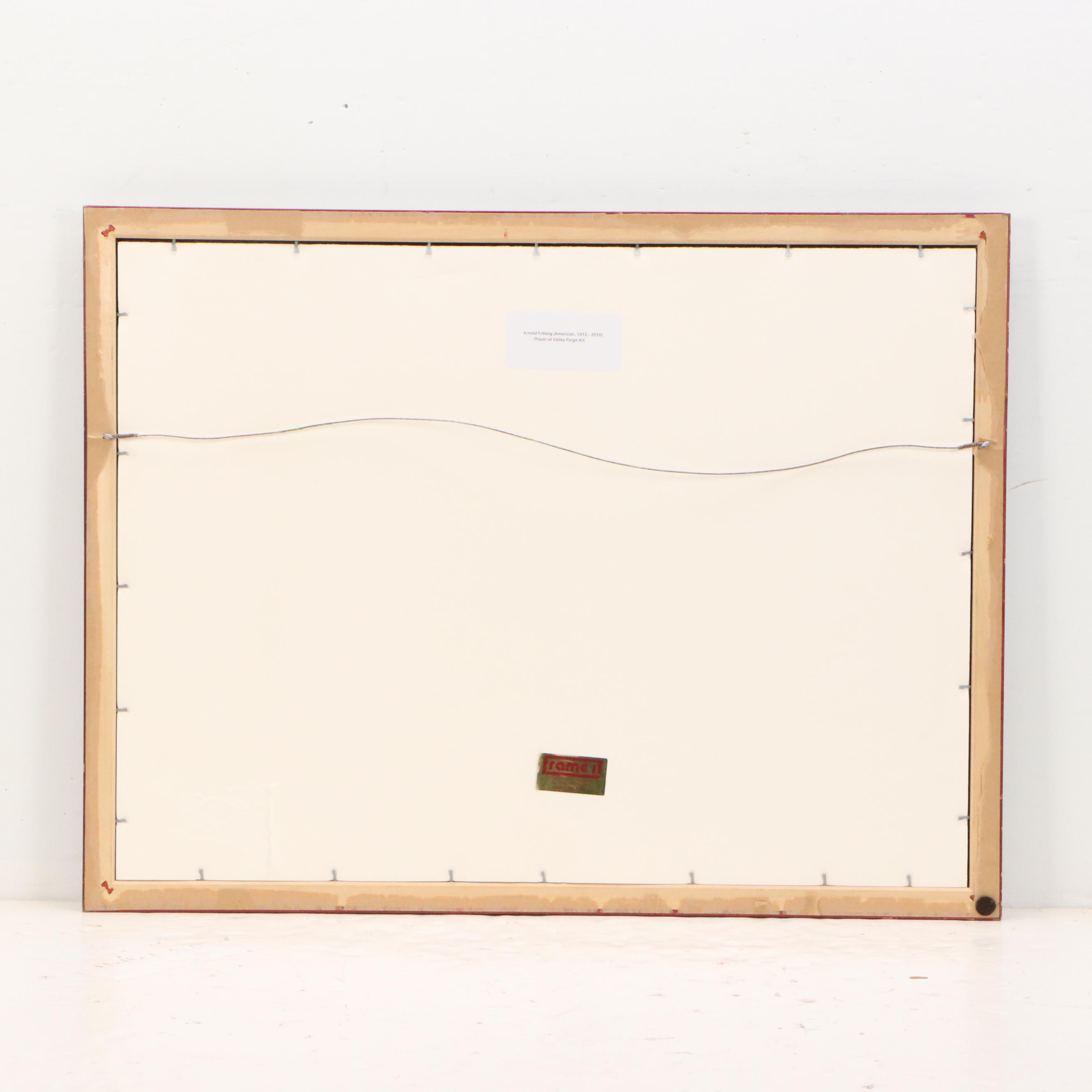 Arnold Friberg Offset Lithograph "The Prayer at Valley Forge"