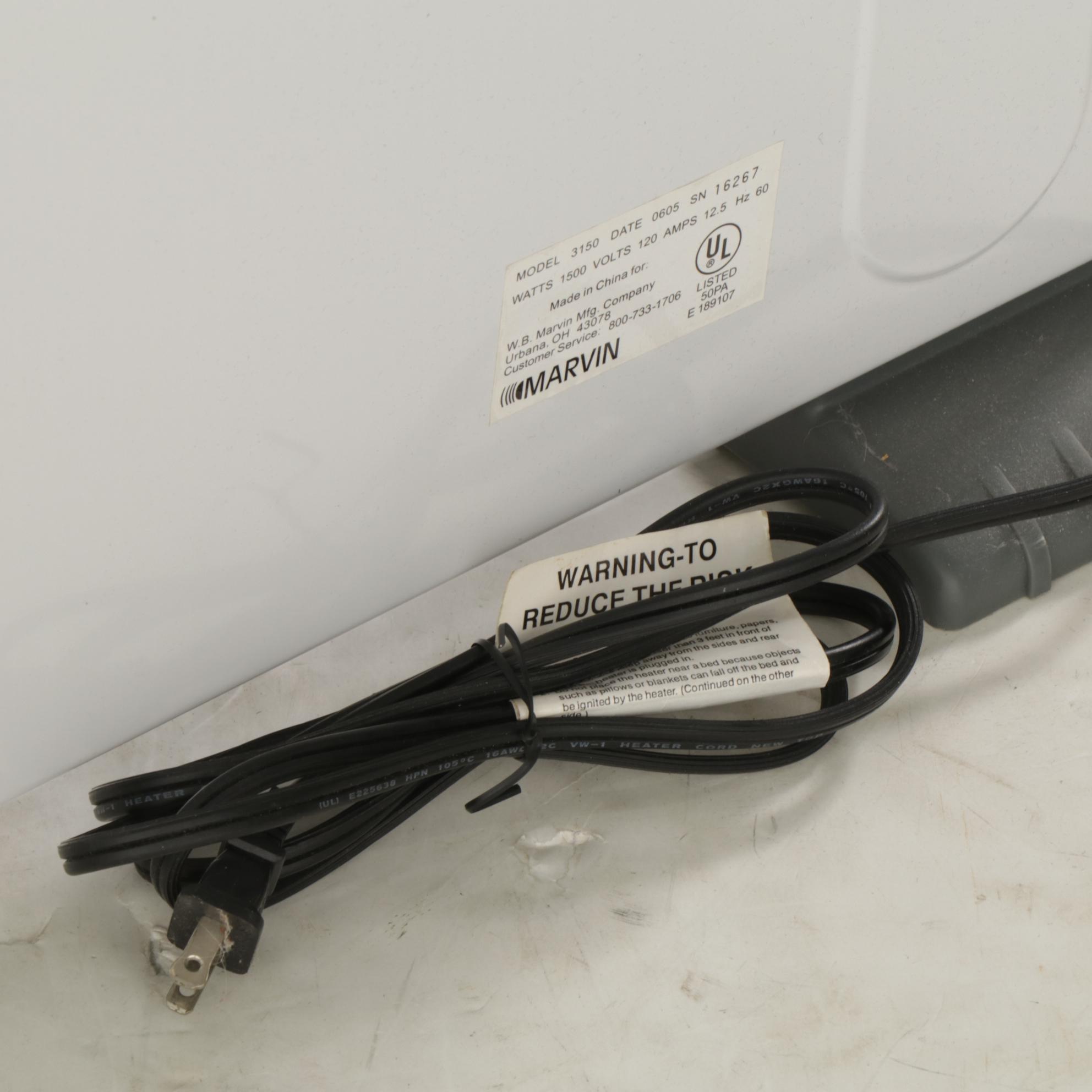 Marvin Portable Electric Heater, 2005