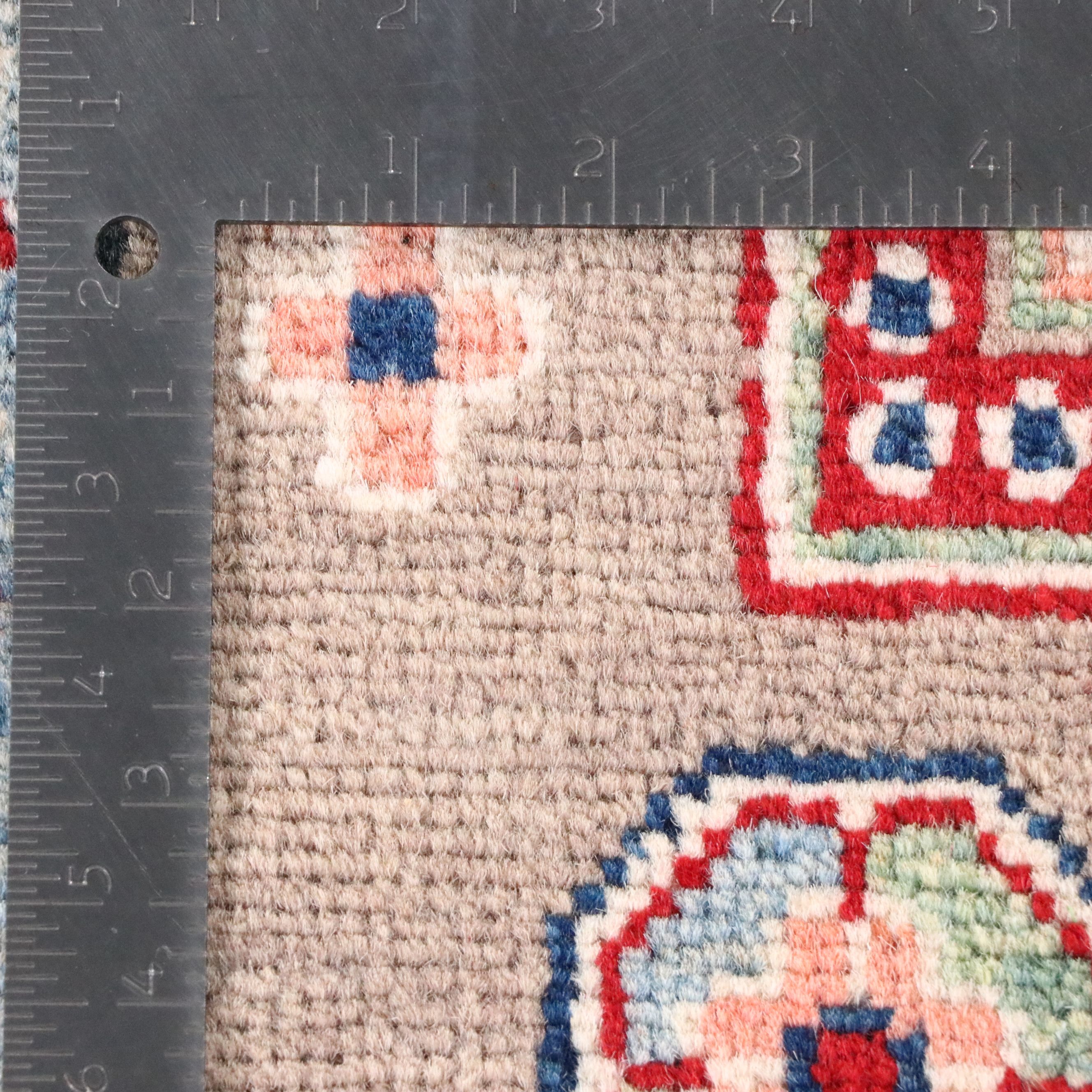 2'9 x 9'8 Hand-Knotted Afghan Kazak Carpet Runner
