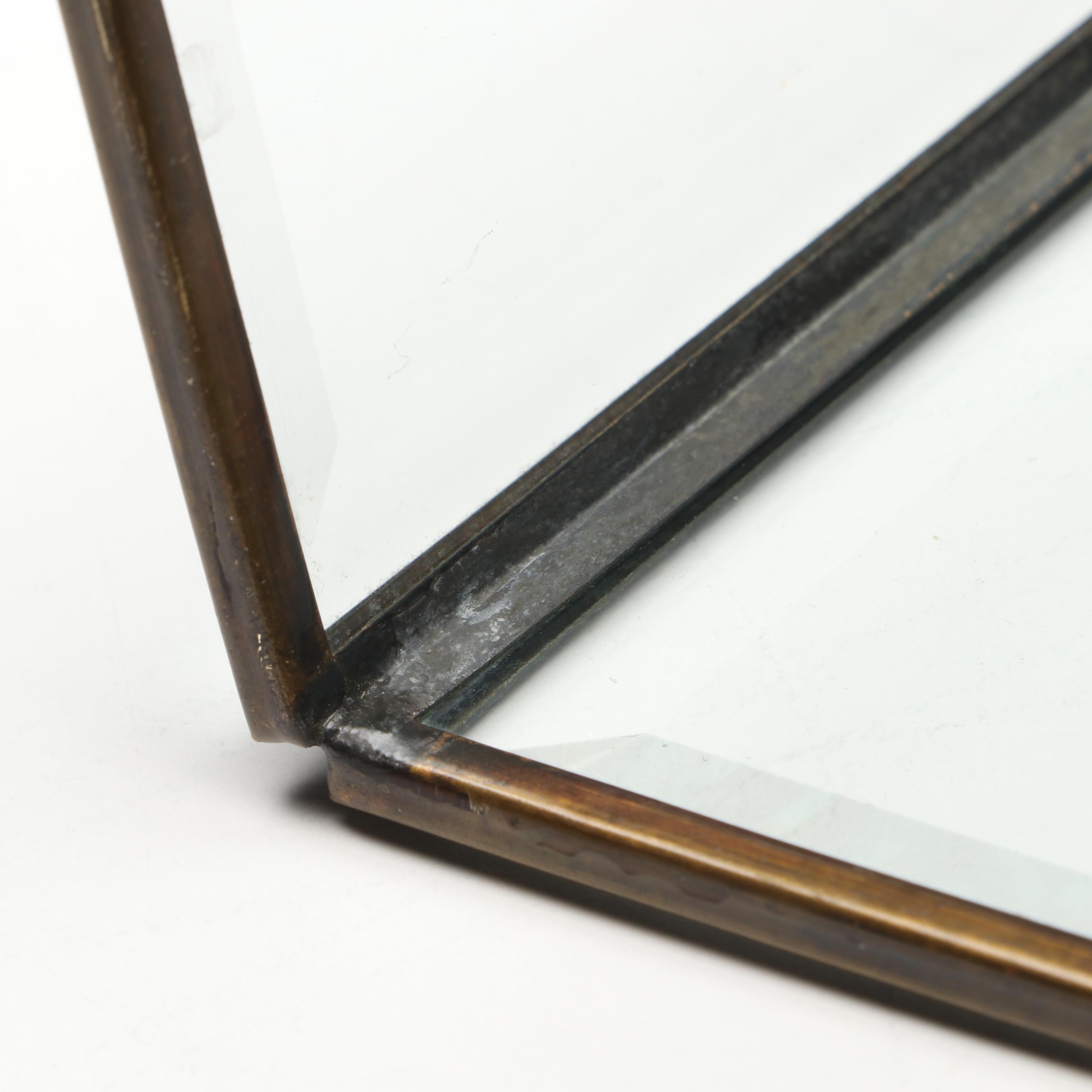 Brass Finish Other Paneled Antique Style Glass Light Shades