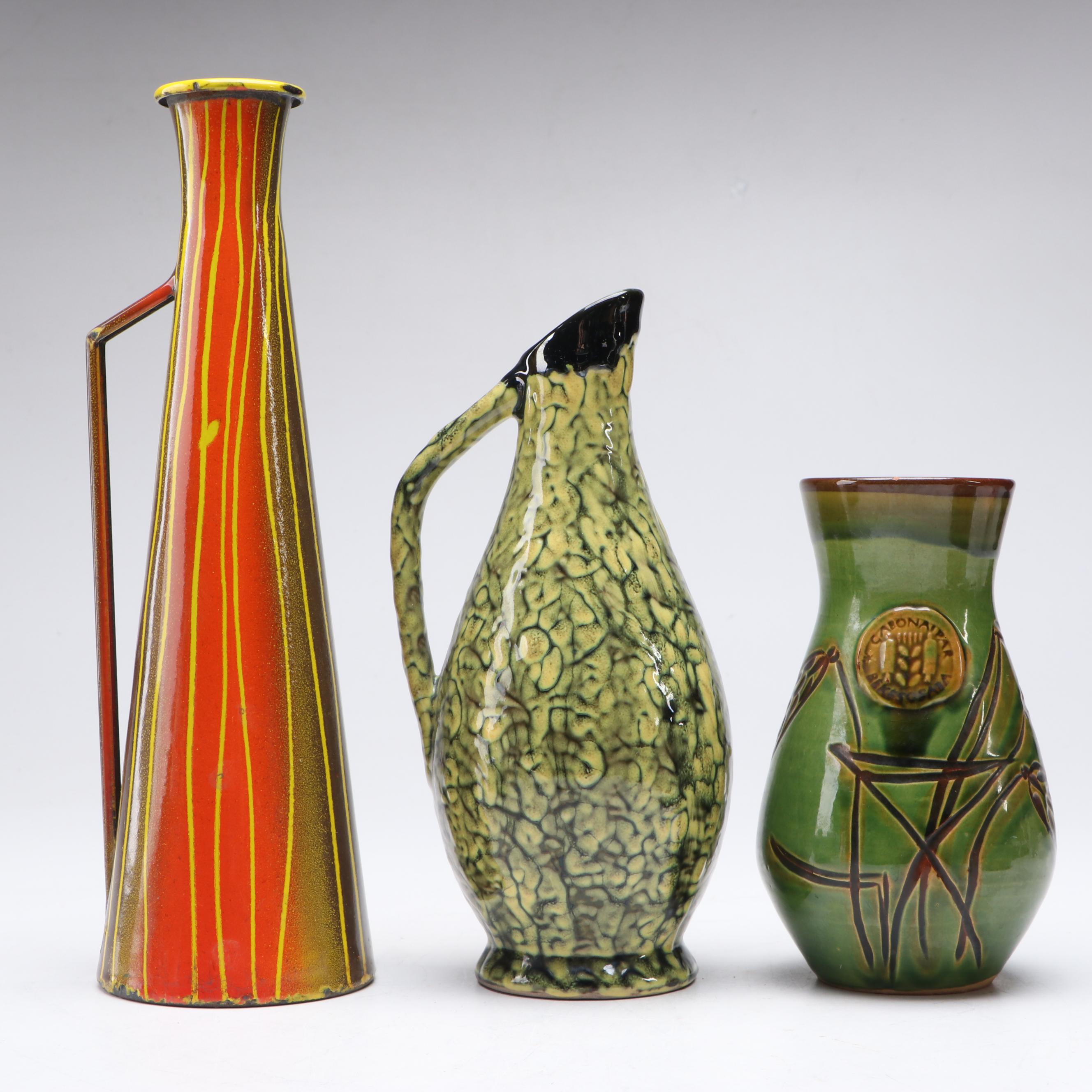 Mid Century Modern Ceramic Vase, Dish, Ashtray and More