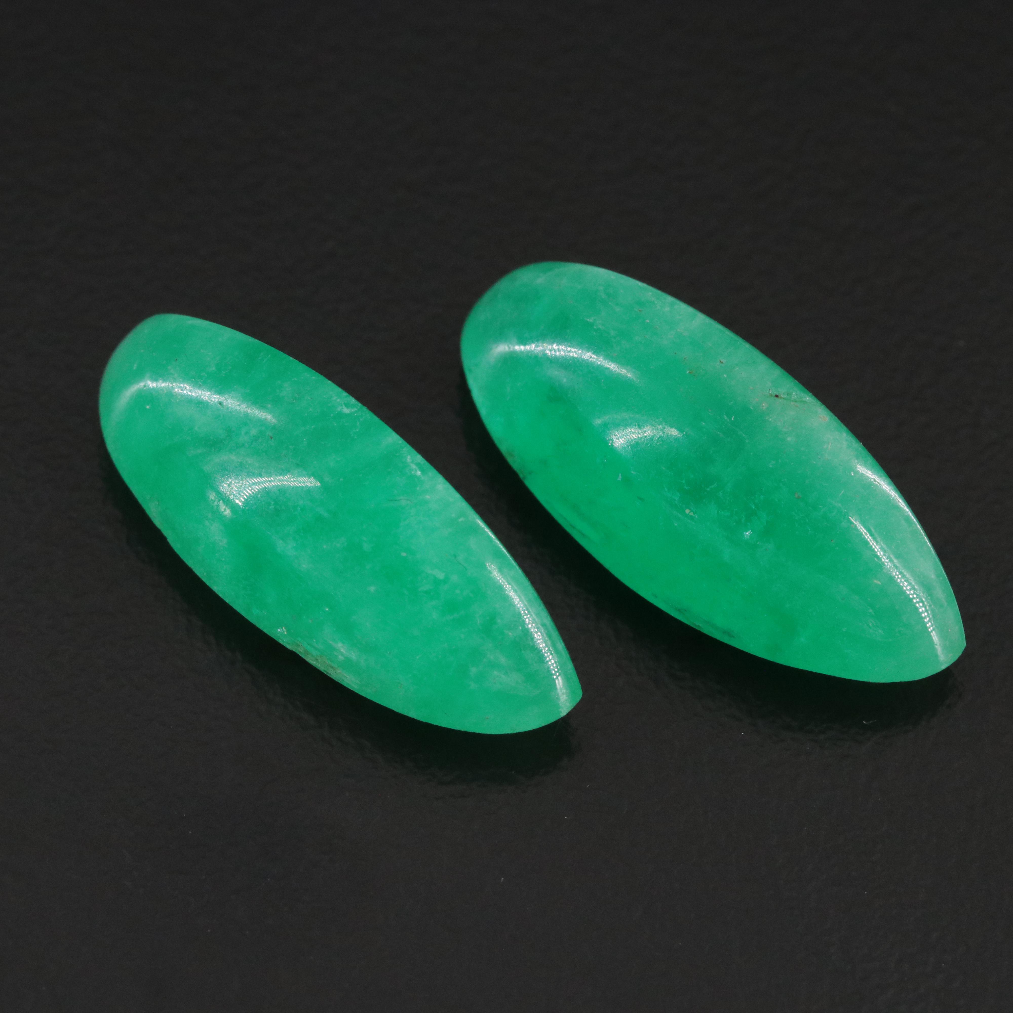 Loose 23.16 CTW Emerald Pair