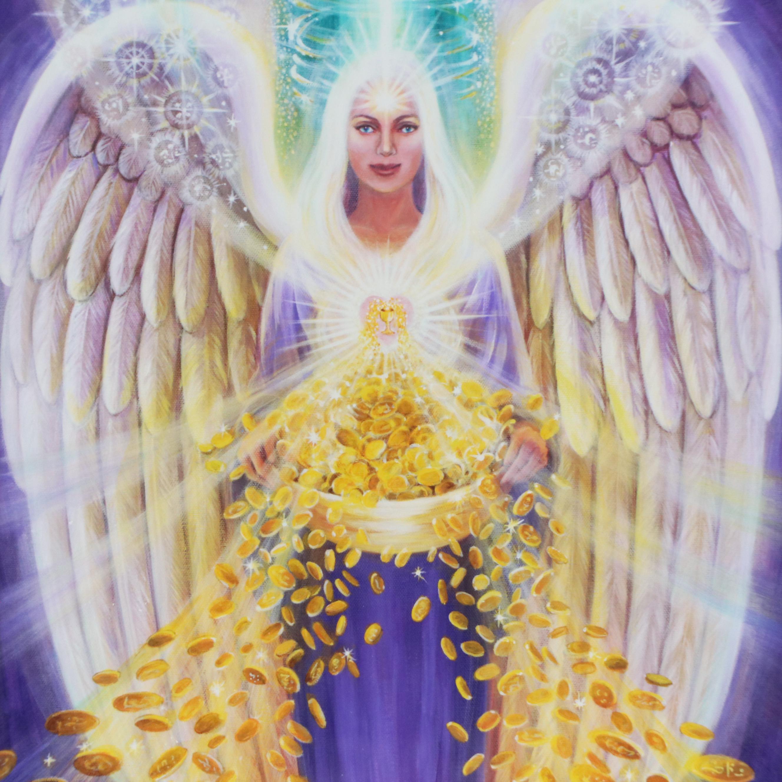 Eva M. Sakmar-Sullivan Digital Print "Angel of Divine Prosperity and Abundance"
