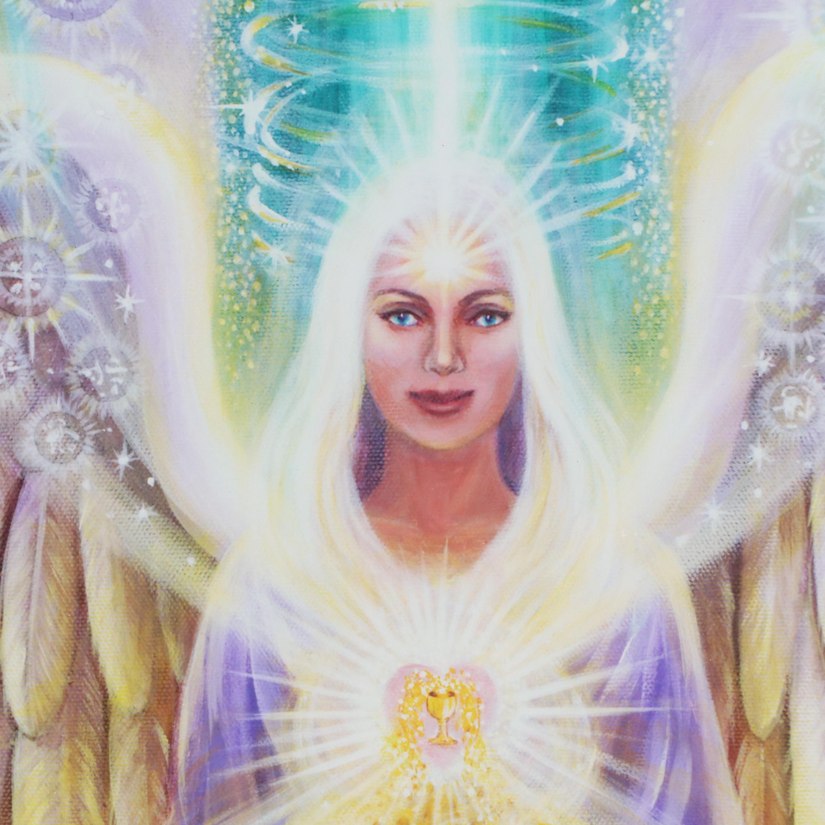 Eva M. Sakmar-Sullivan Digital Print "Angel of Divine Prosperity and Abundance"