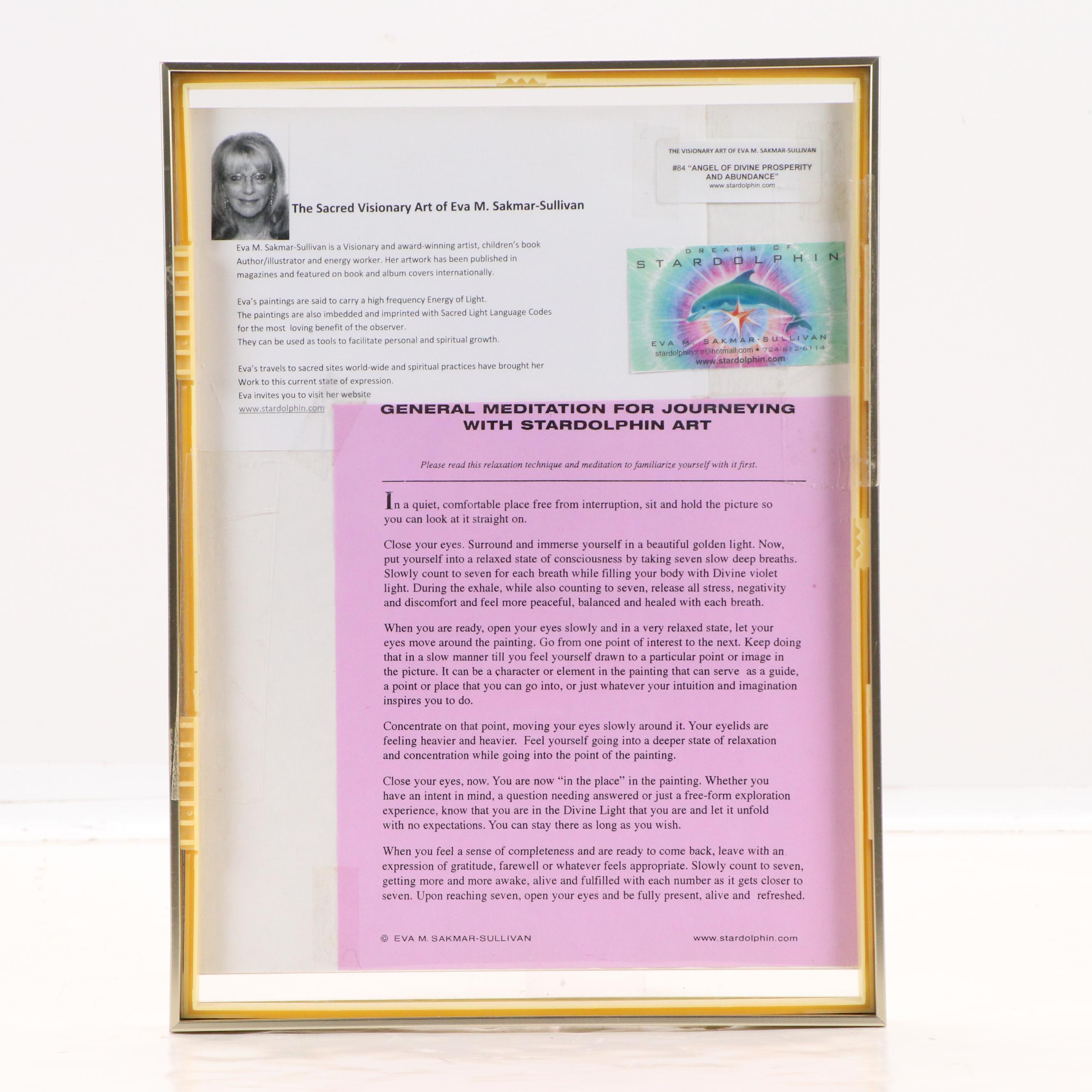 Eva M. Sakmar-Sullivan Digital Print "Angel of Divine Prosperity and Abundance"