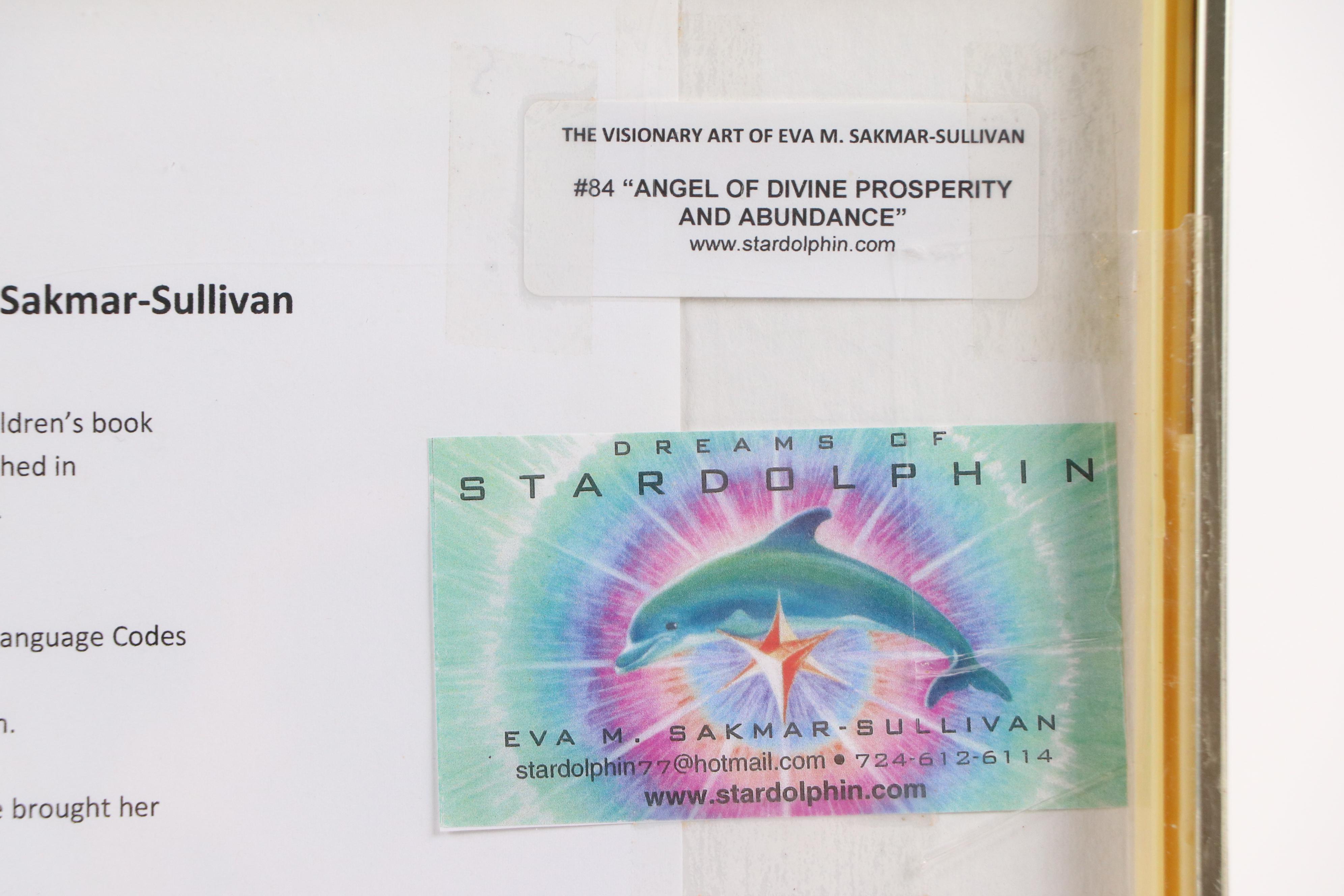Eva M. Sakmar-Sullivan Digital Print "Angel of Divine Prosperity and Abundance"