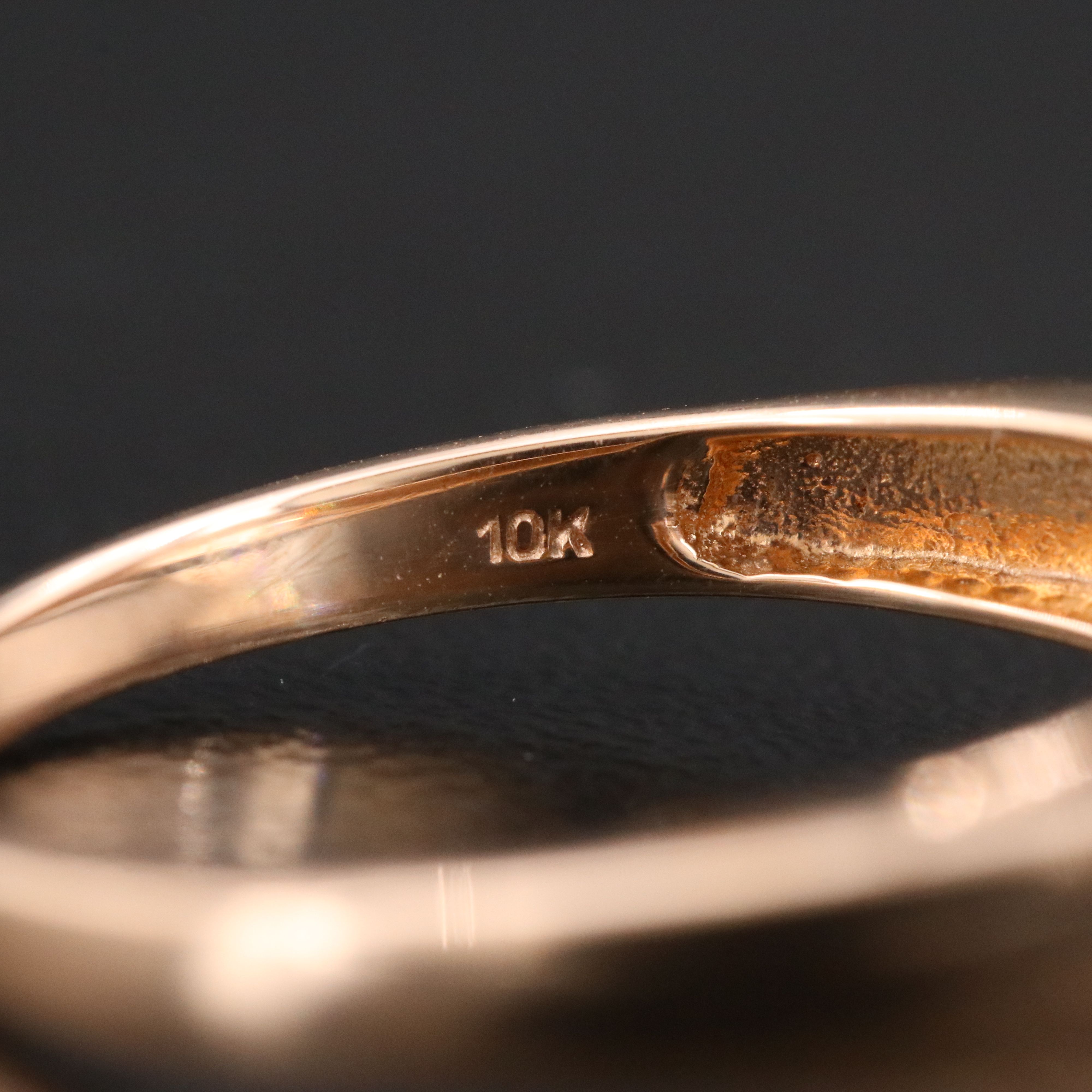 10K Rose Gold Morganite East West Ring