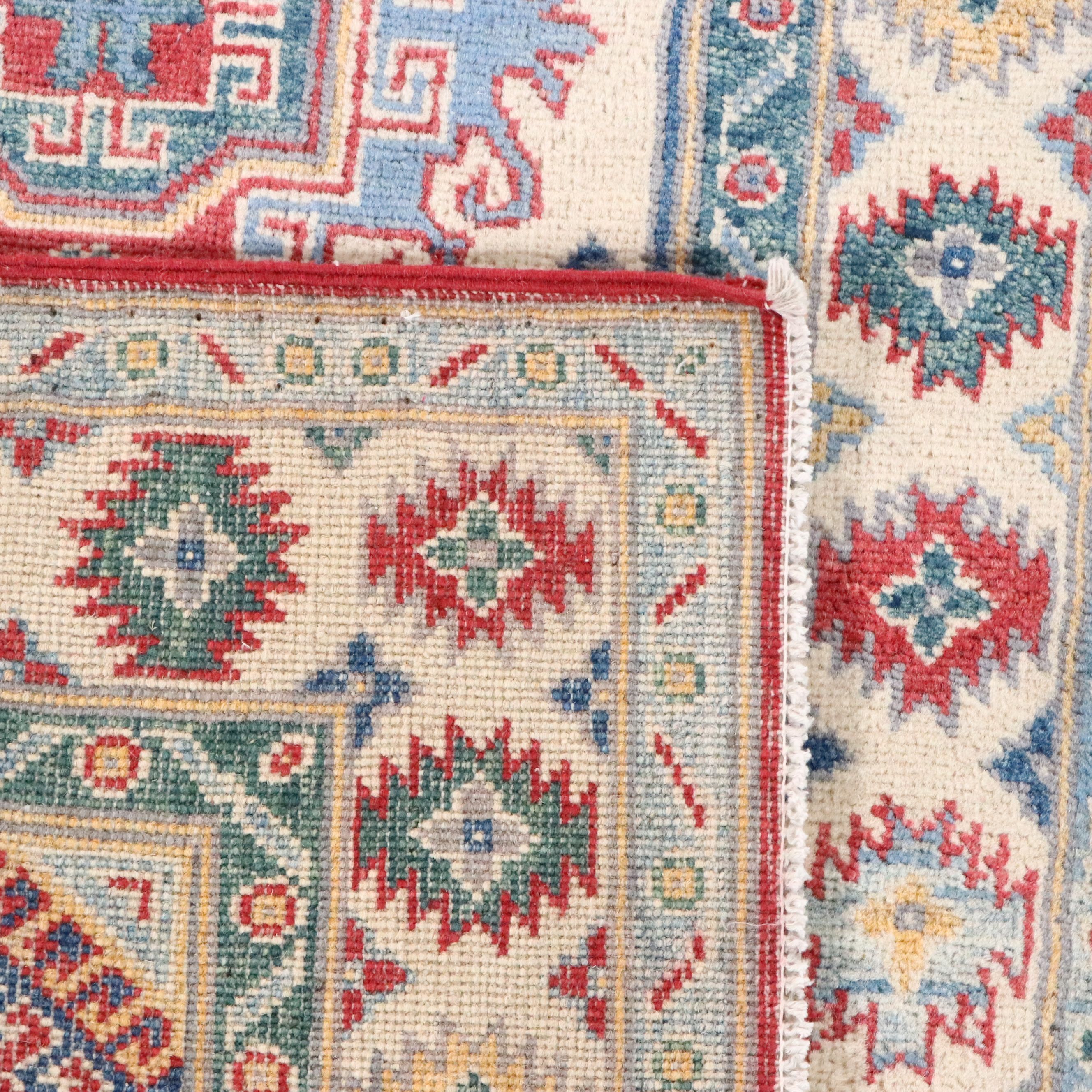 2'9 x 9'9 Hand-Knotted Afghan Kazak Carpet Runner