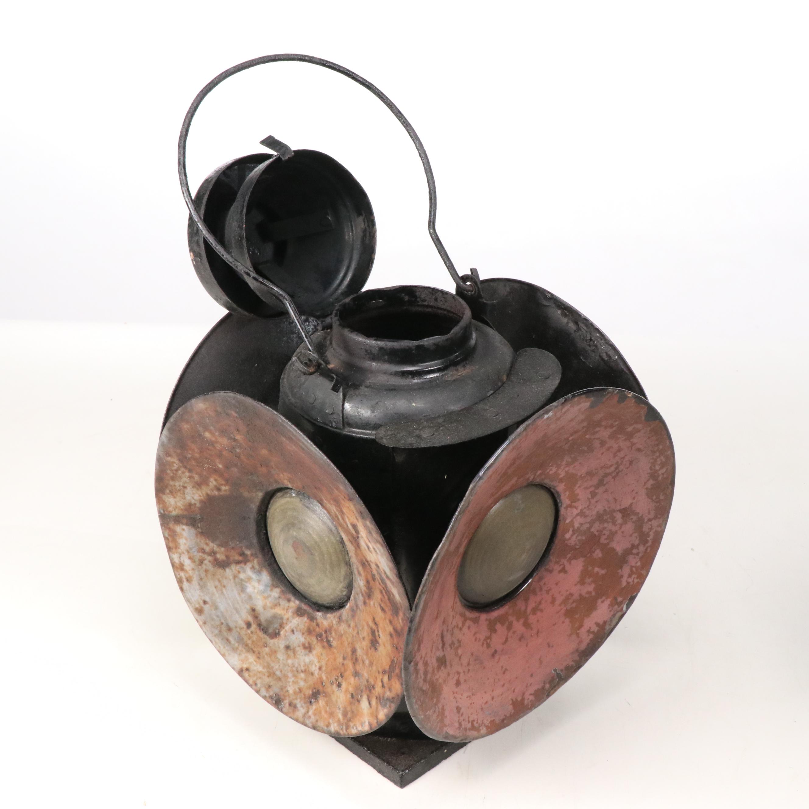 Adlake Style Metal Railroad Lanterns