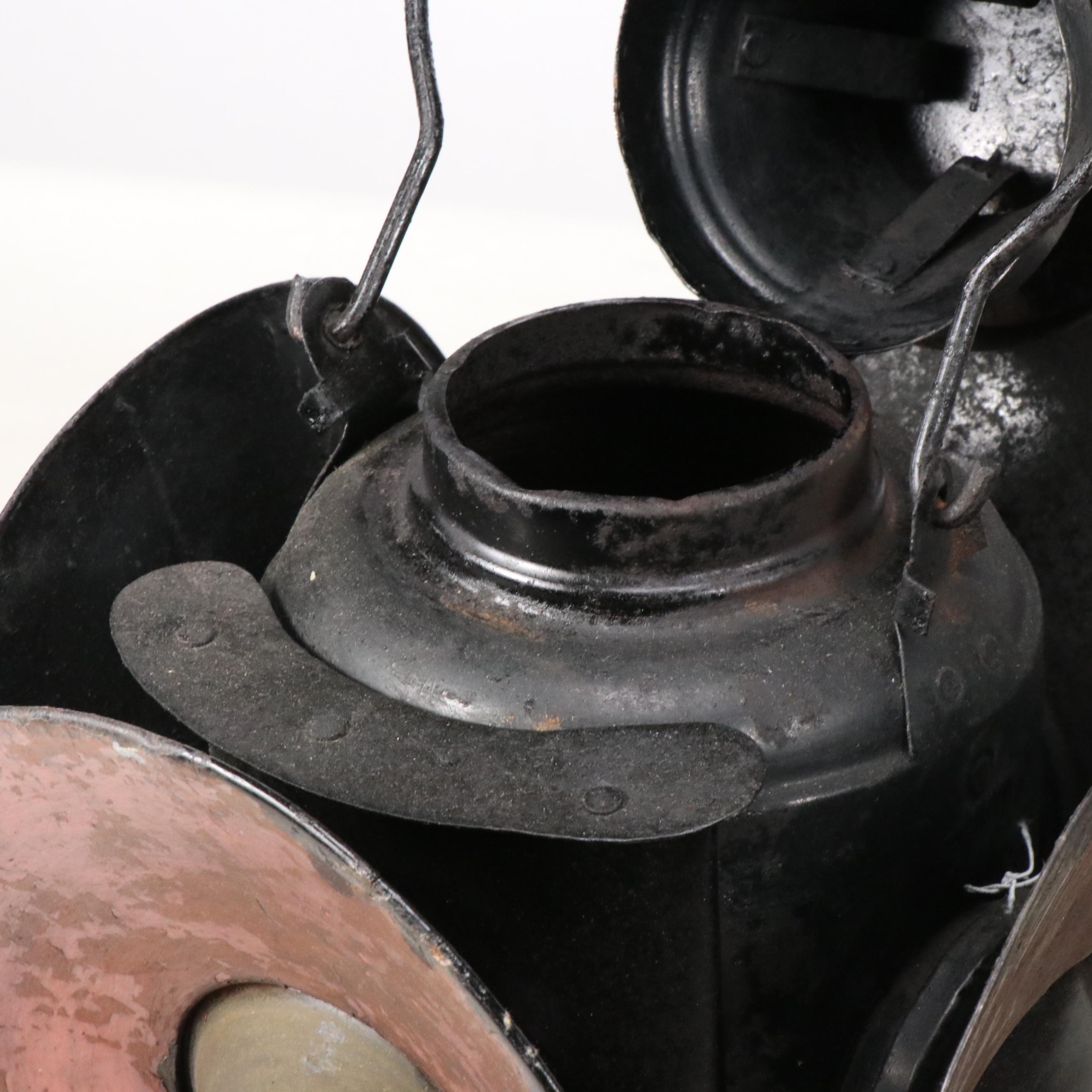 Adlake Style Metal Railroad Lanterns