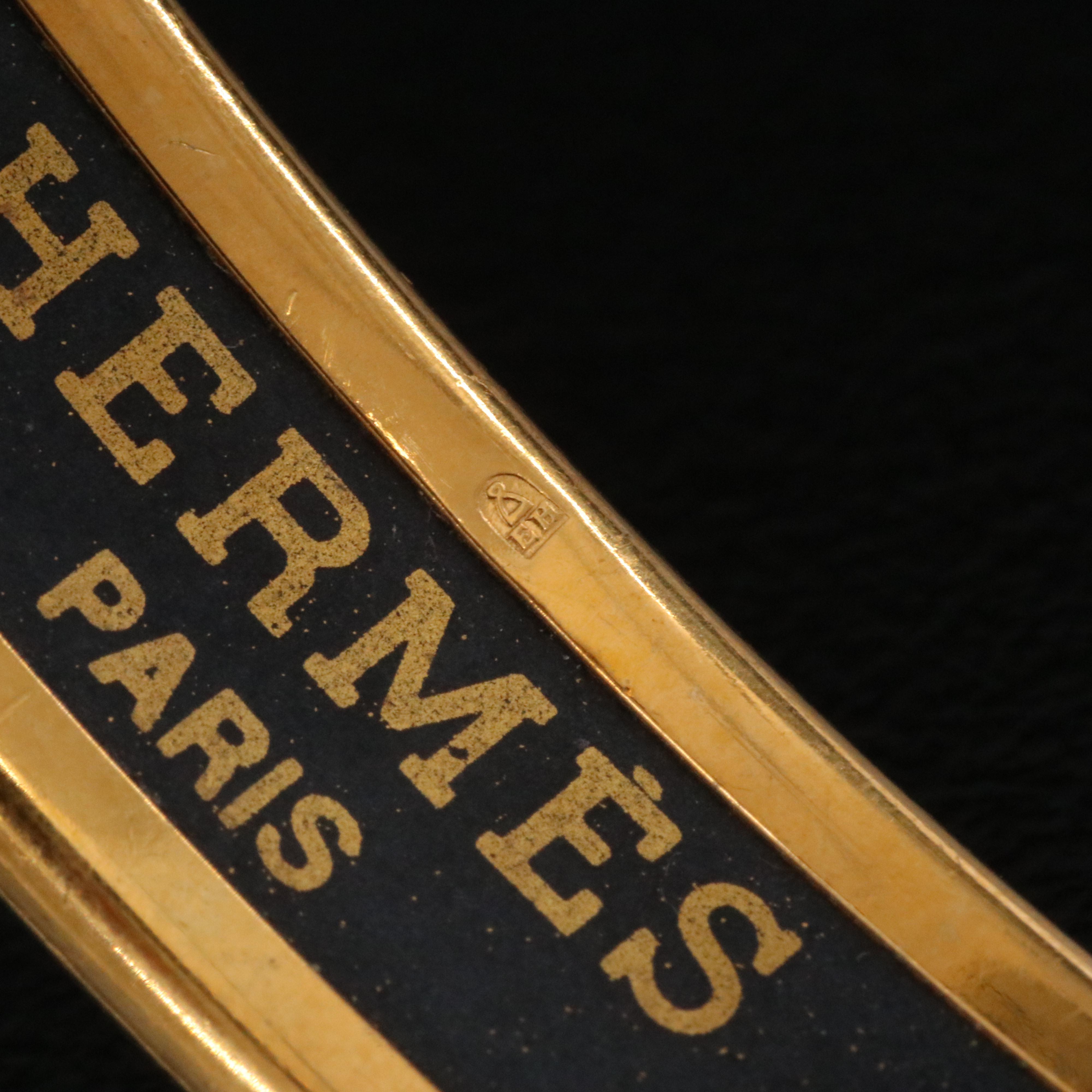 Hermès Rope Motif Narrow Enamel Bangle