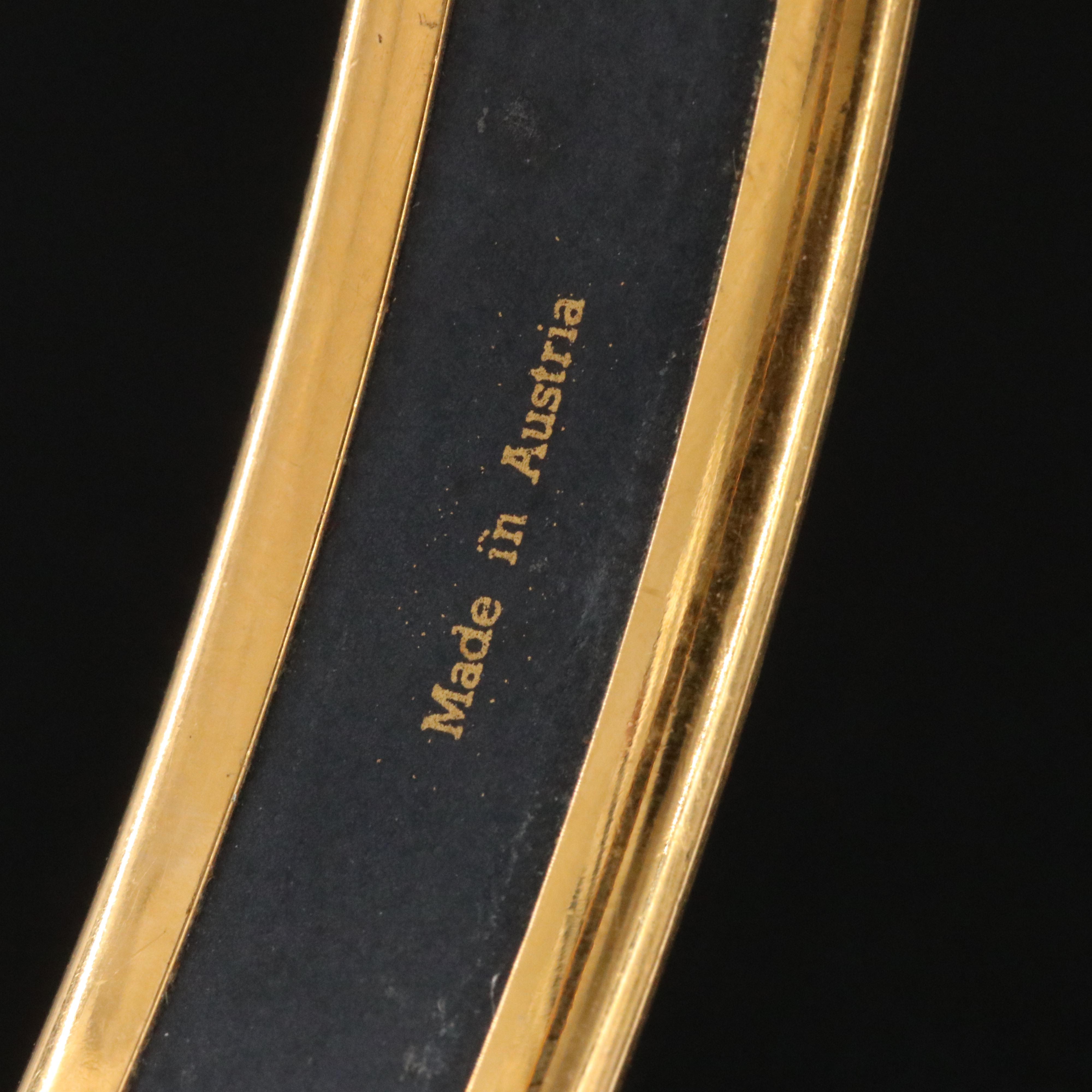 Hermès Rope Motif Narrow Enamel Bangle