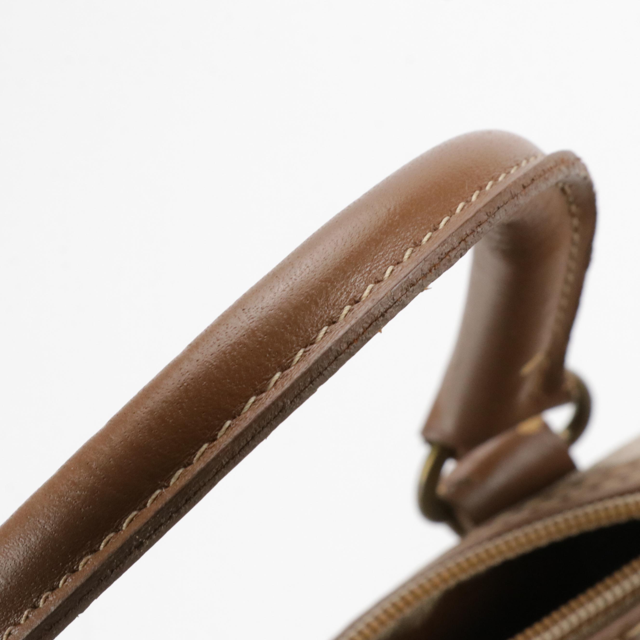 Christian Dior Boston Bag in Dior Honeycomb Coated Canvas with Leather Trim