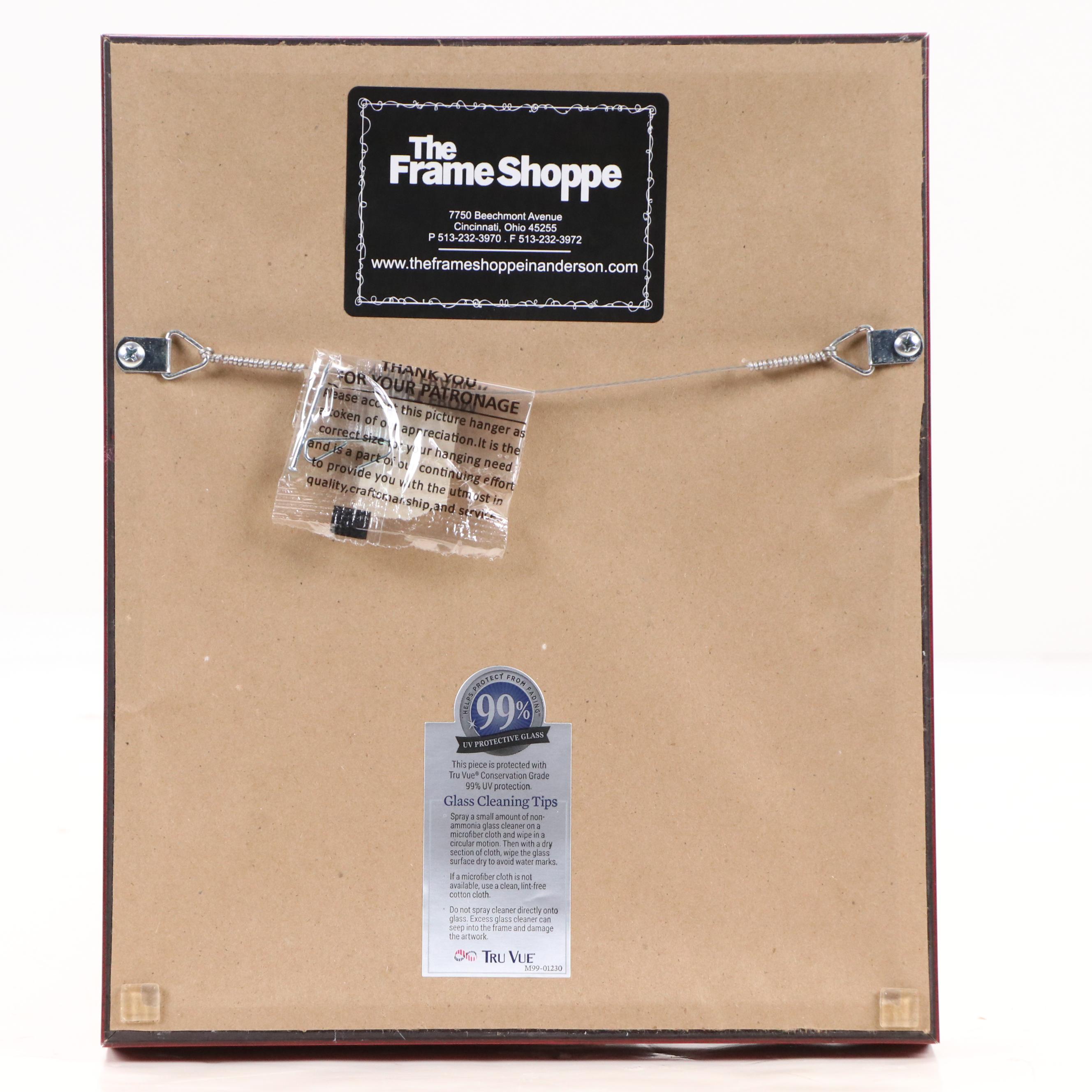 Charley Harper Offset Lithograph "Cardinal Cornucopia," Late 20th Century