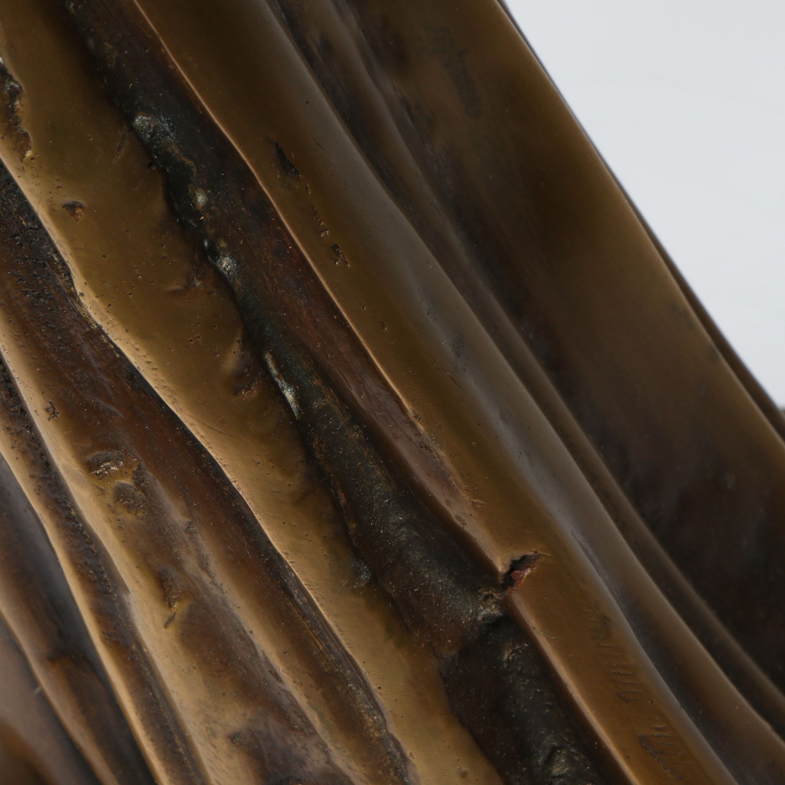 Bronze Medieval Woman Sculpture with Tug of War Pair of Bookends