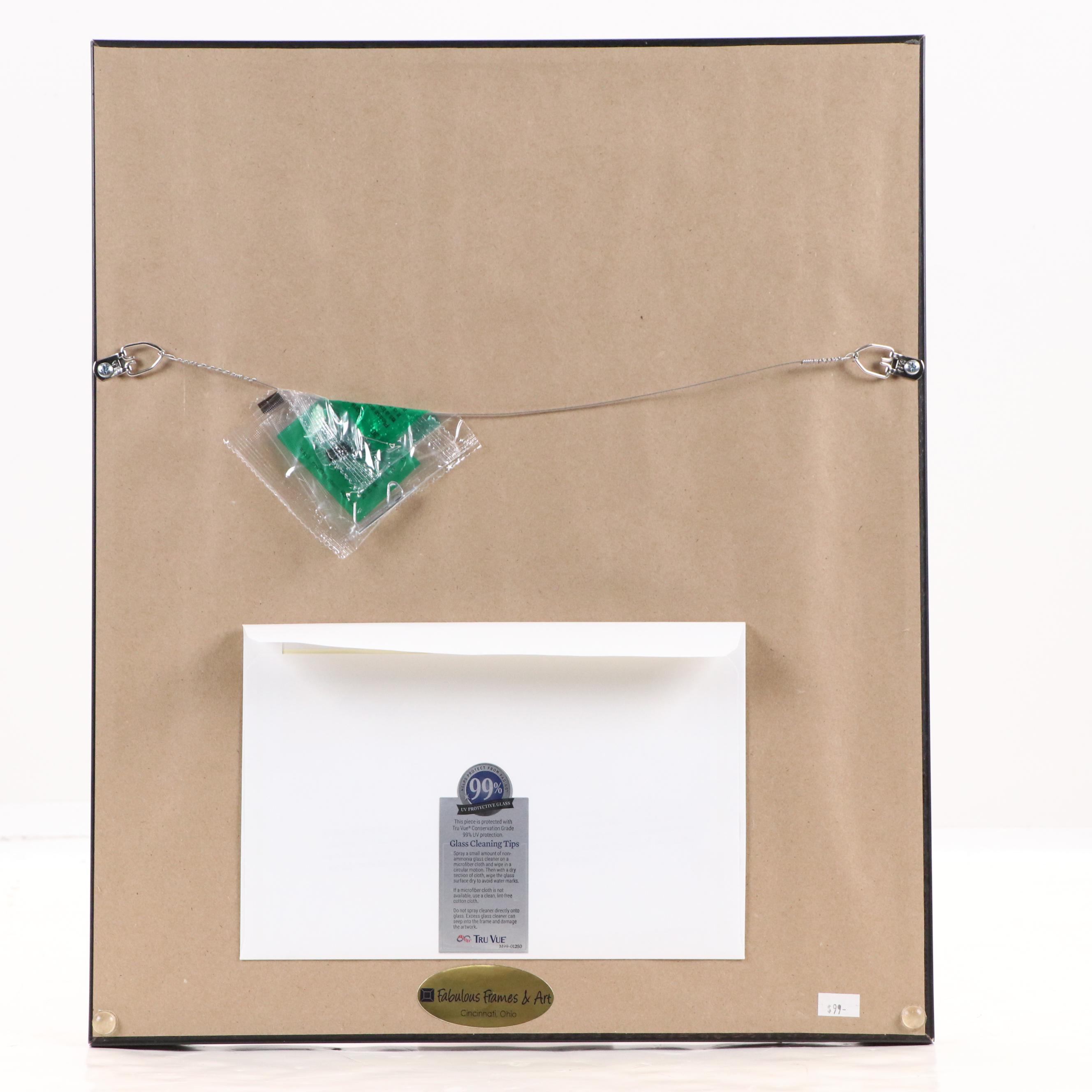 Charley Harper Offset Lithograph "Bluebird Bungalow," Late 20th Century