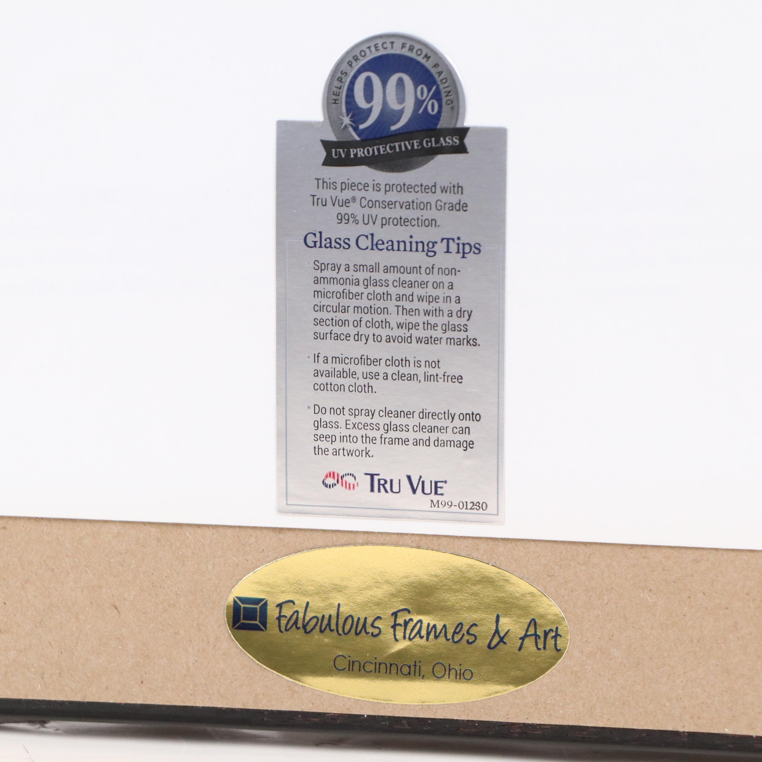 Charley Harper Offset Lithograph "Bluebird Bungalow," Late 20th Century