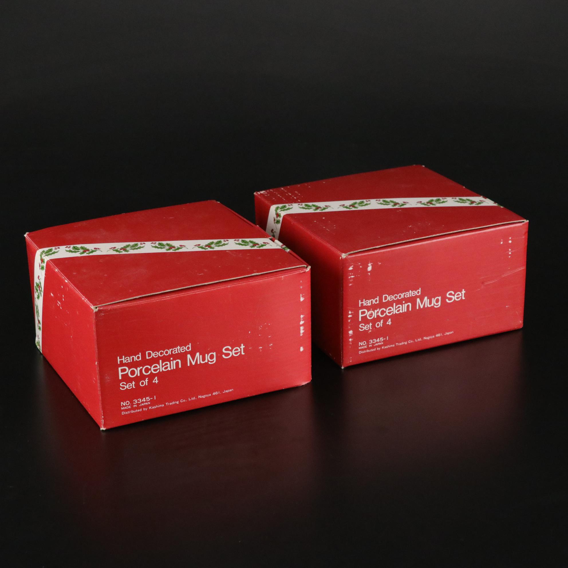 "Christmas Holly" Porcelain Dinner Service for Eight