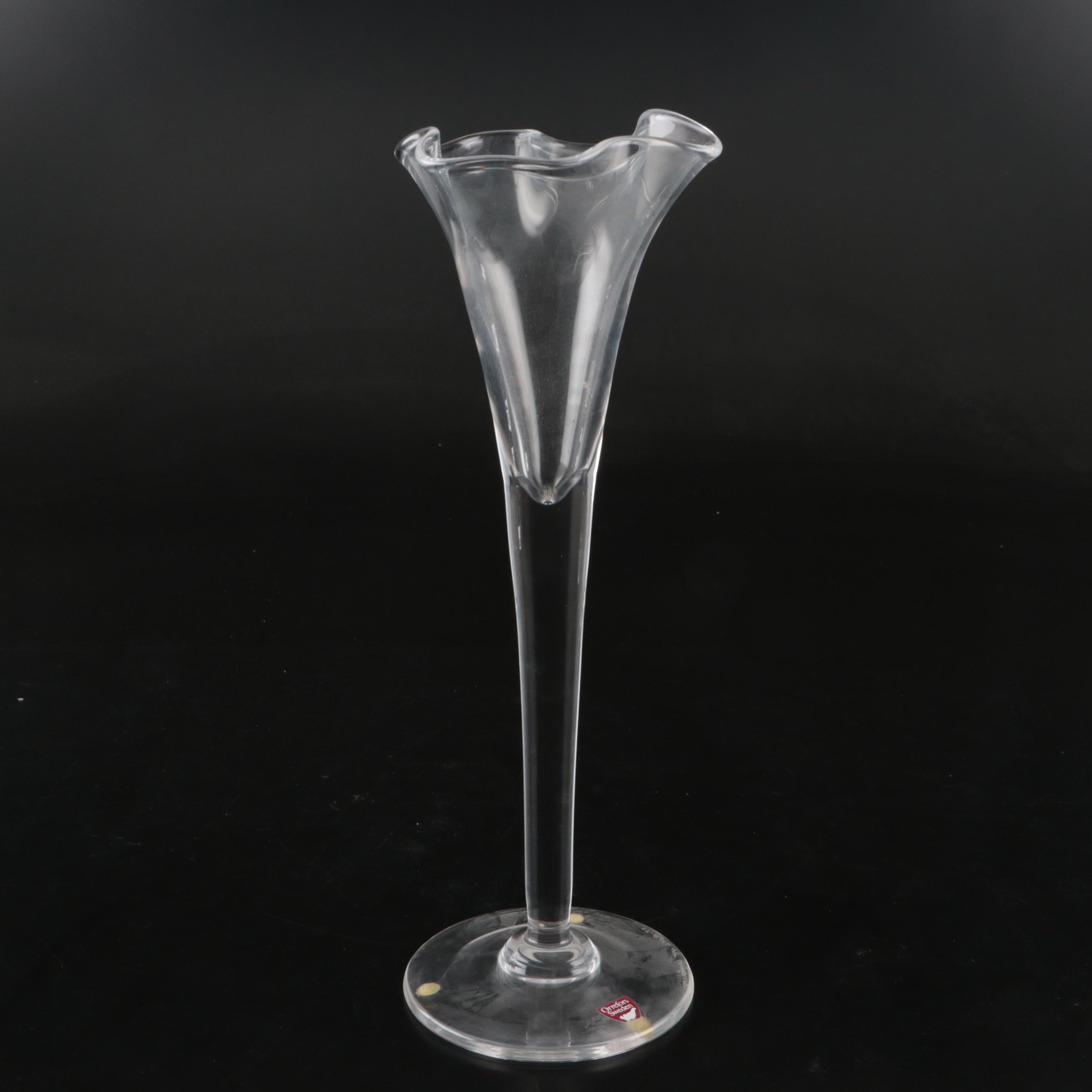Orrefors Crystal Handkerchief Vases