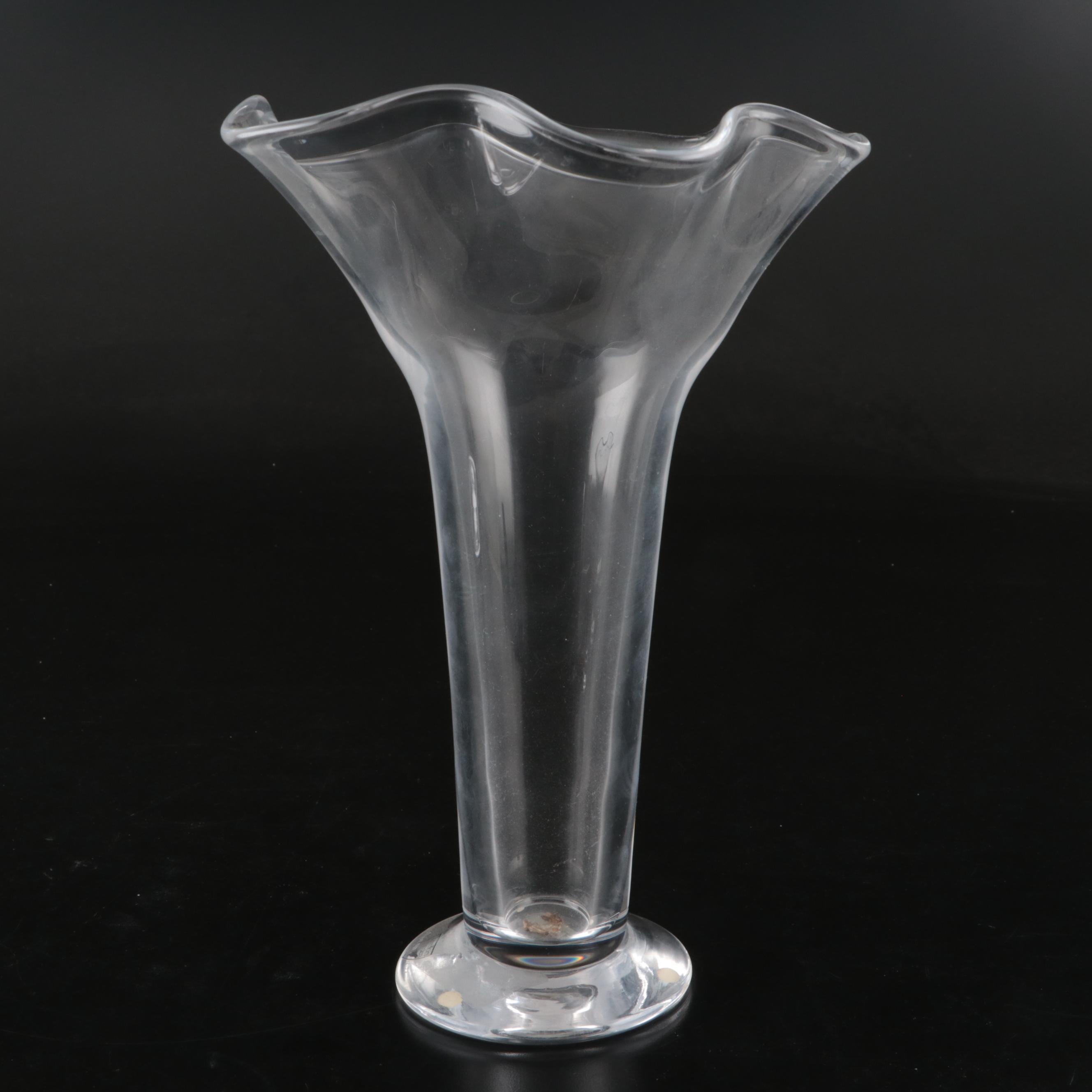 Orrefors Crystal Handkerchief Vases