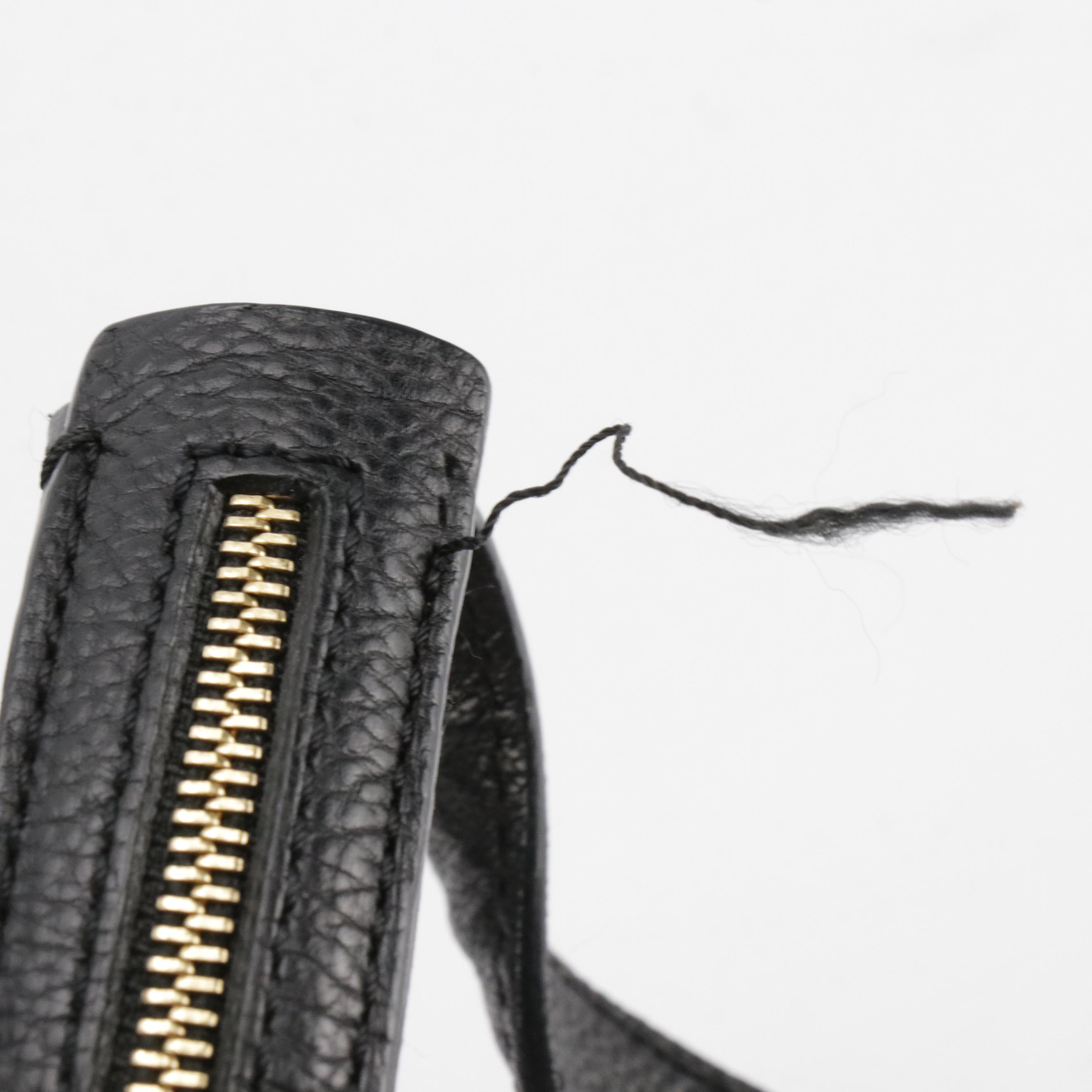 Chloé Elsie Two-Way Satchel in Black Grained Calfskin Leather