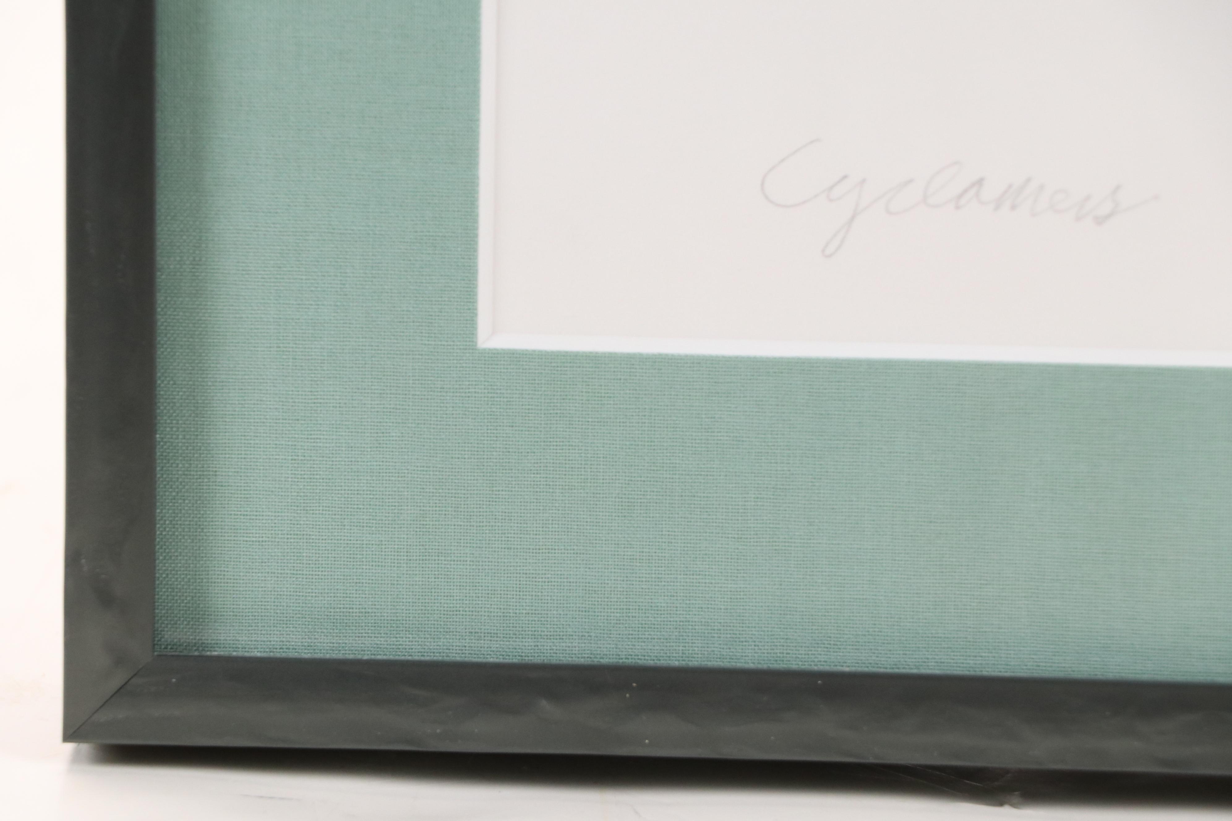 Brett Harper Screenprint "Cyclamens," 21st Century