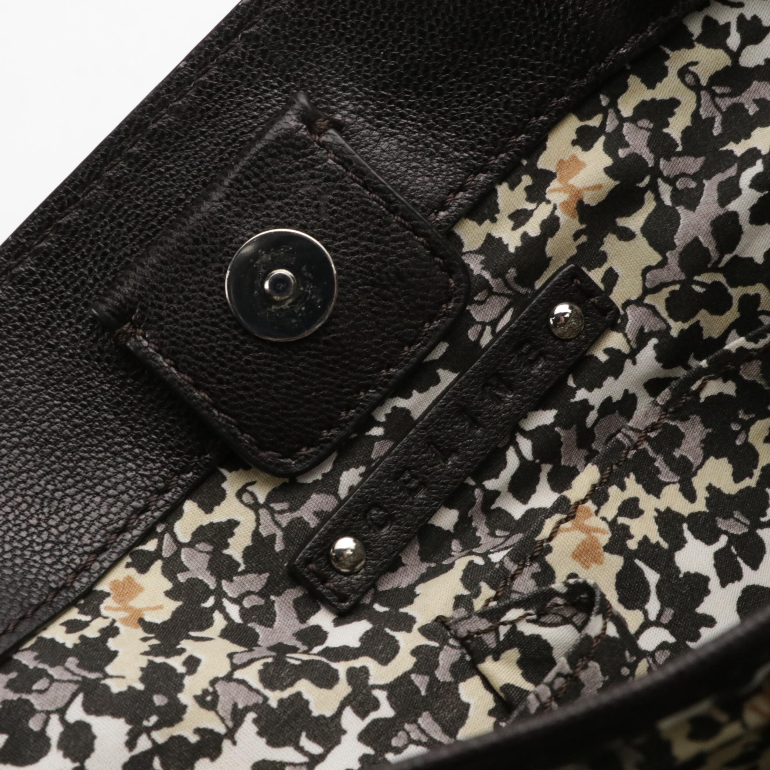 Celine Vertical Two-Way Tote in Triomphe Denim and Black Leather Trim