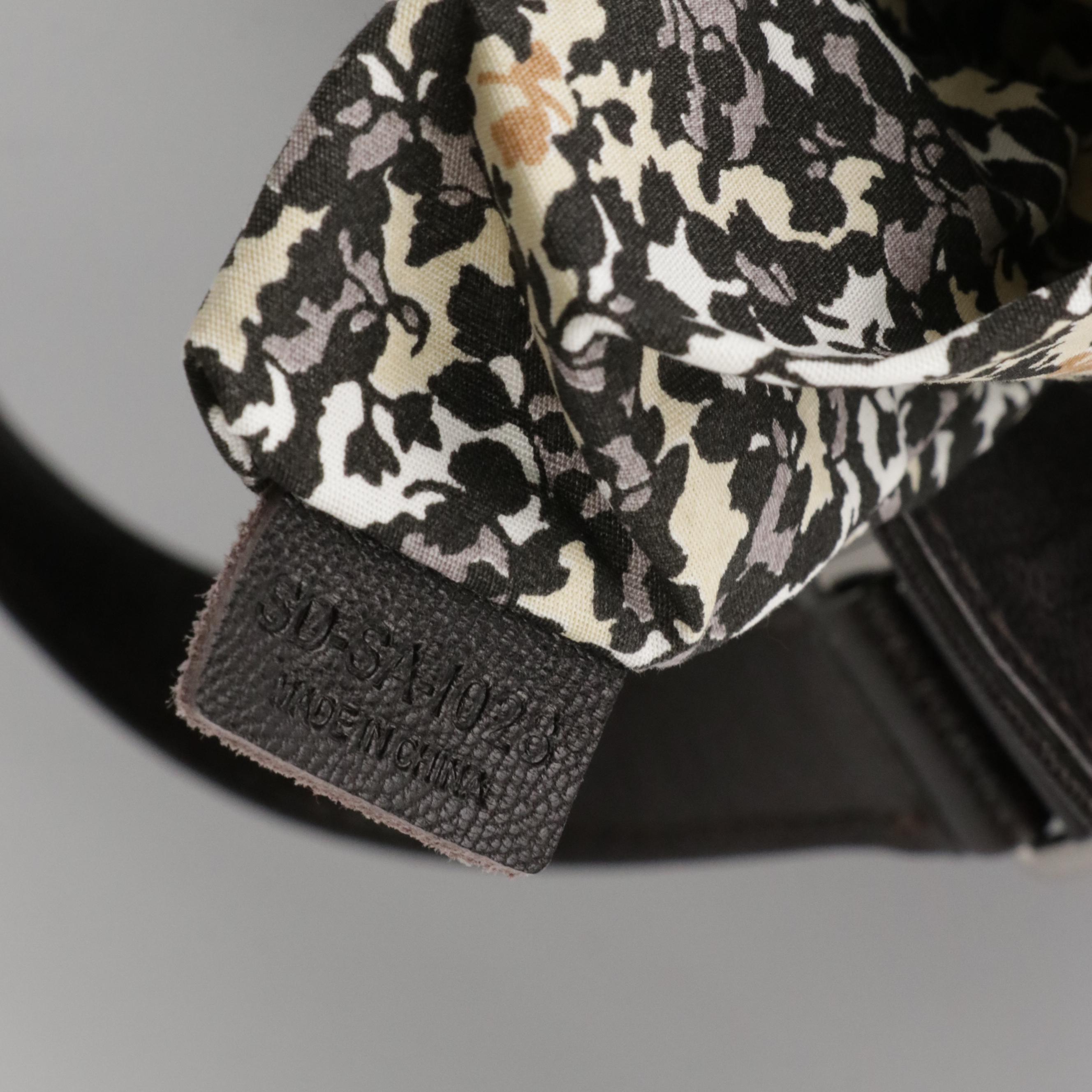 Celine Vertical Two-Way Tote in Triomphe Denim and Black Leather Trim